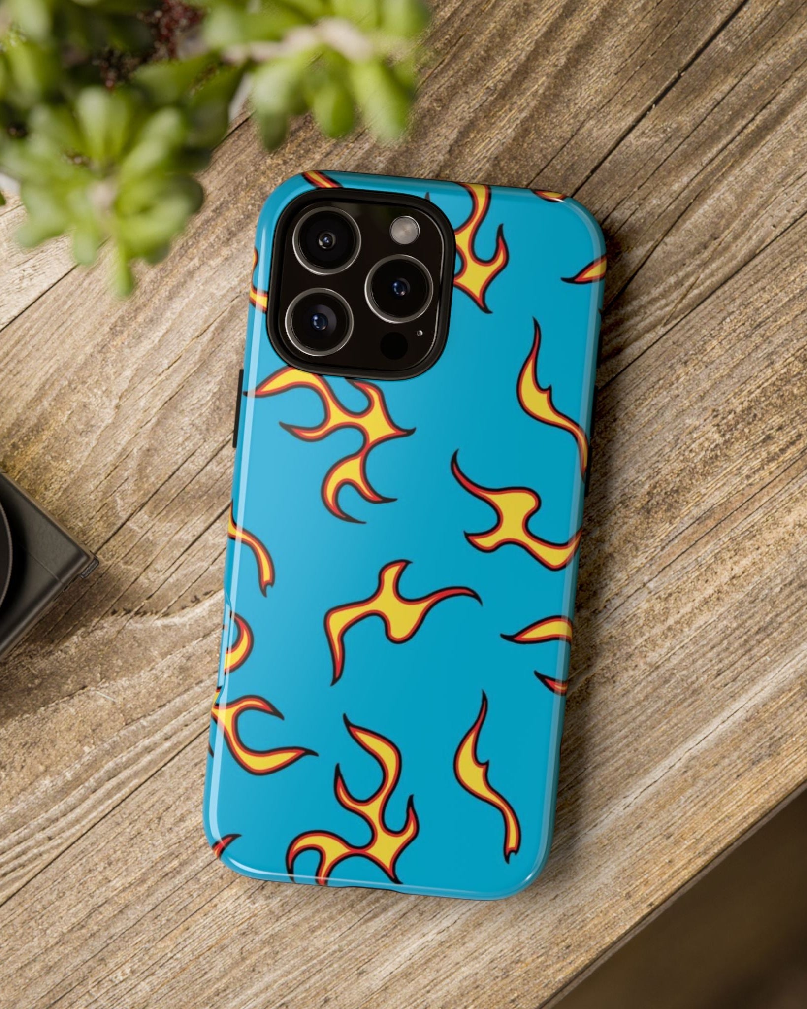 Printed Soul - Blue Flame Vibes Double Layer Mobile Cover