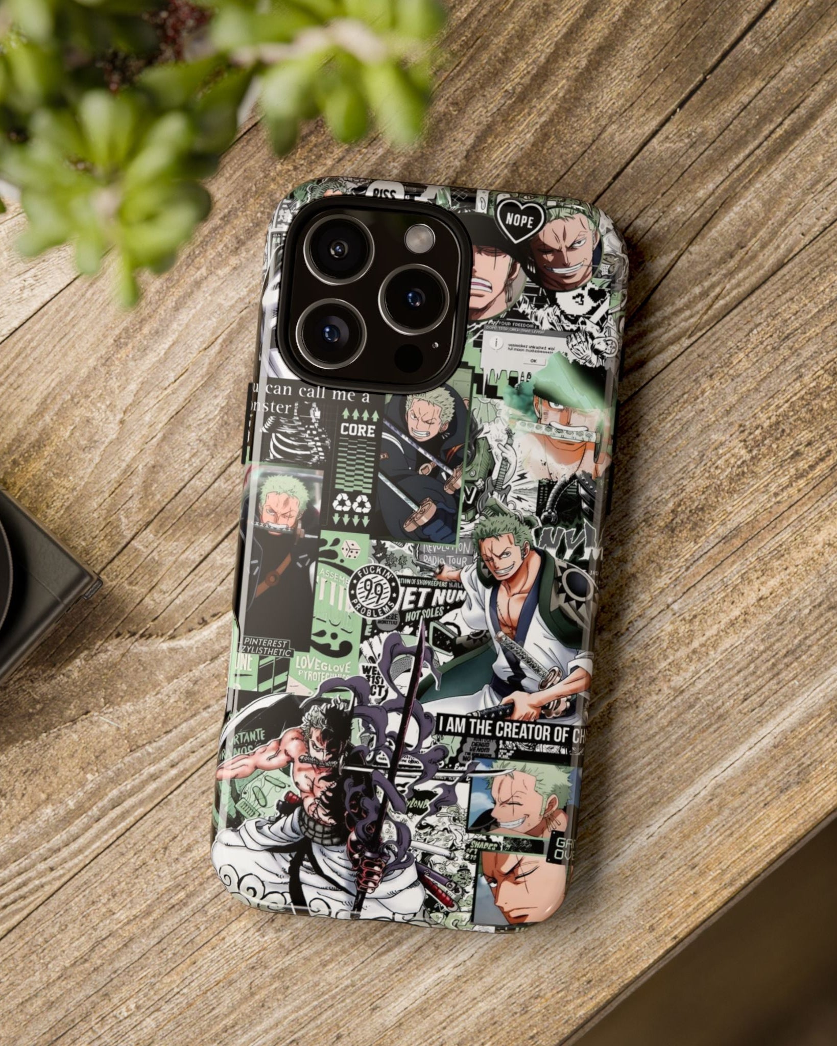 Printed Soul - Pirate Hunter Zoro Swordsman Chaos Double Layer Mobile Cover