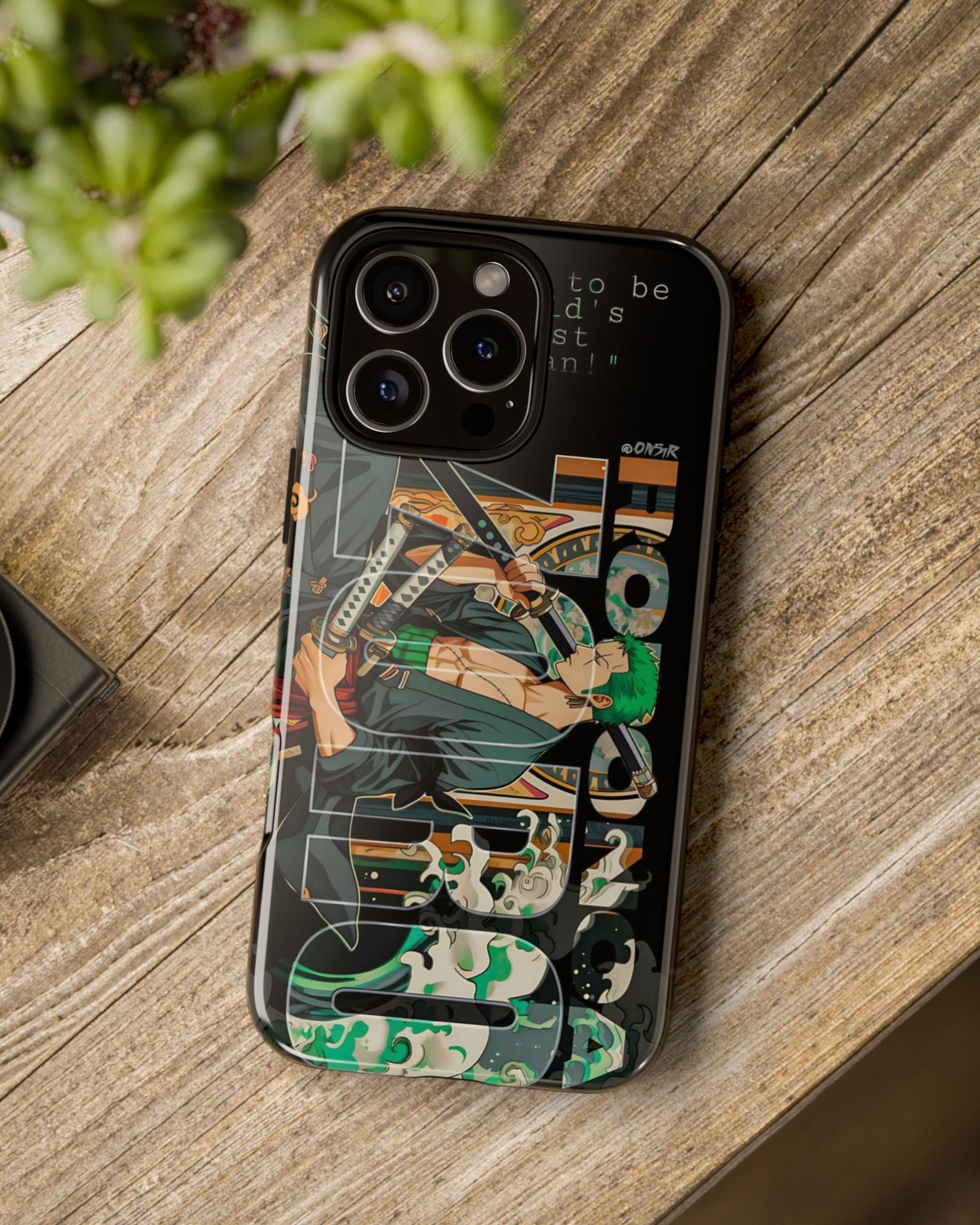 Printed Soul - Roronoa Zoro Three Sword Style Vibes Double Layer Mobile Cover