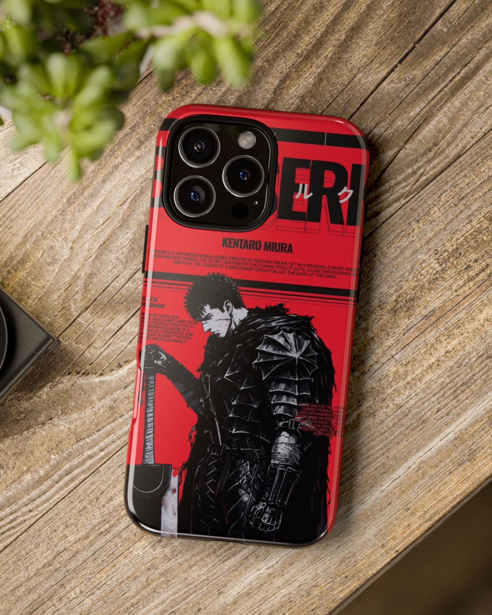 Printed Soul - Guts Black Swordsman Edition Double Layer Mobile Cover