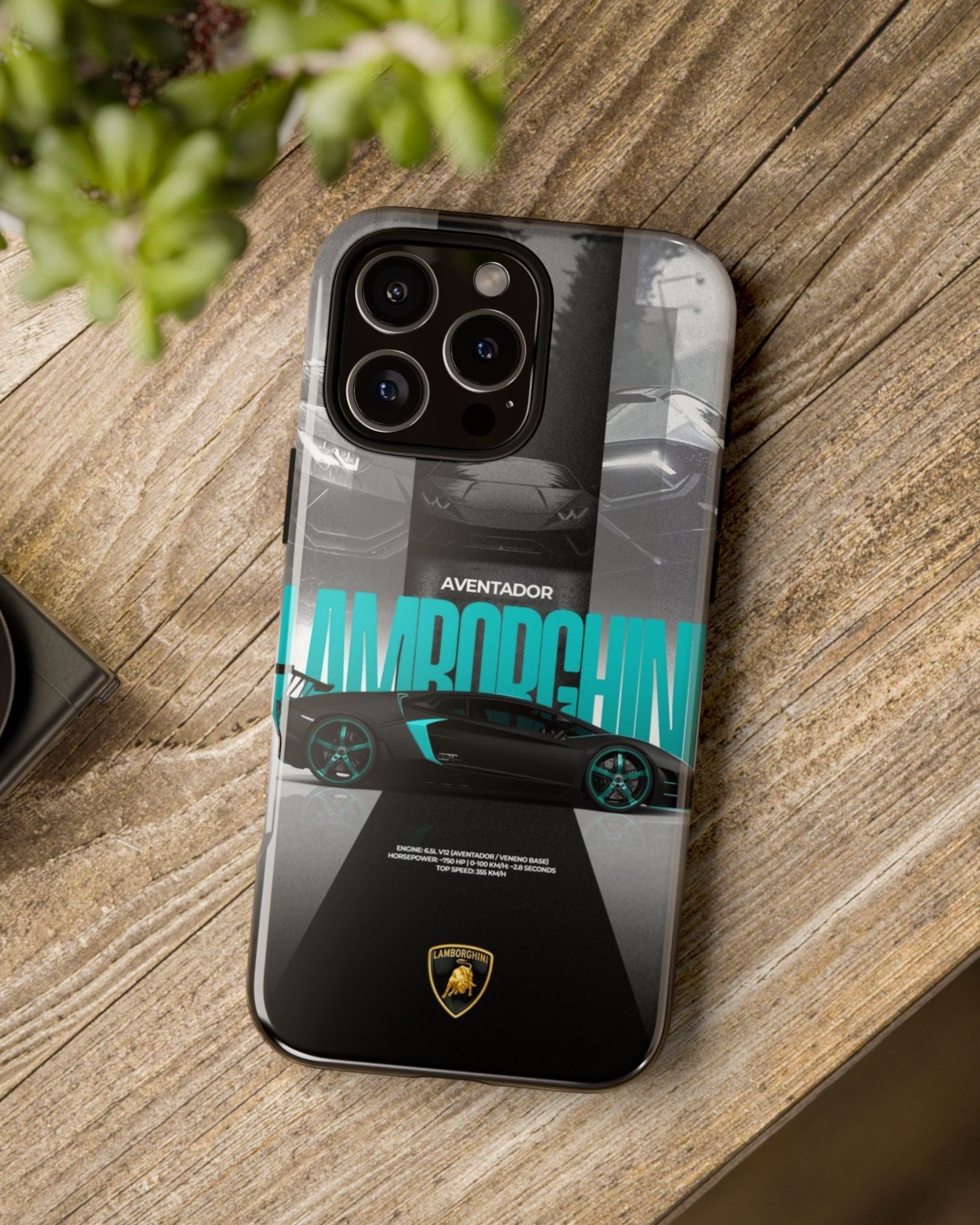Printed Soul - Lamborghini Aventador Midnight Beast Double Layer Mobile Cover