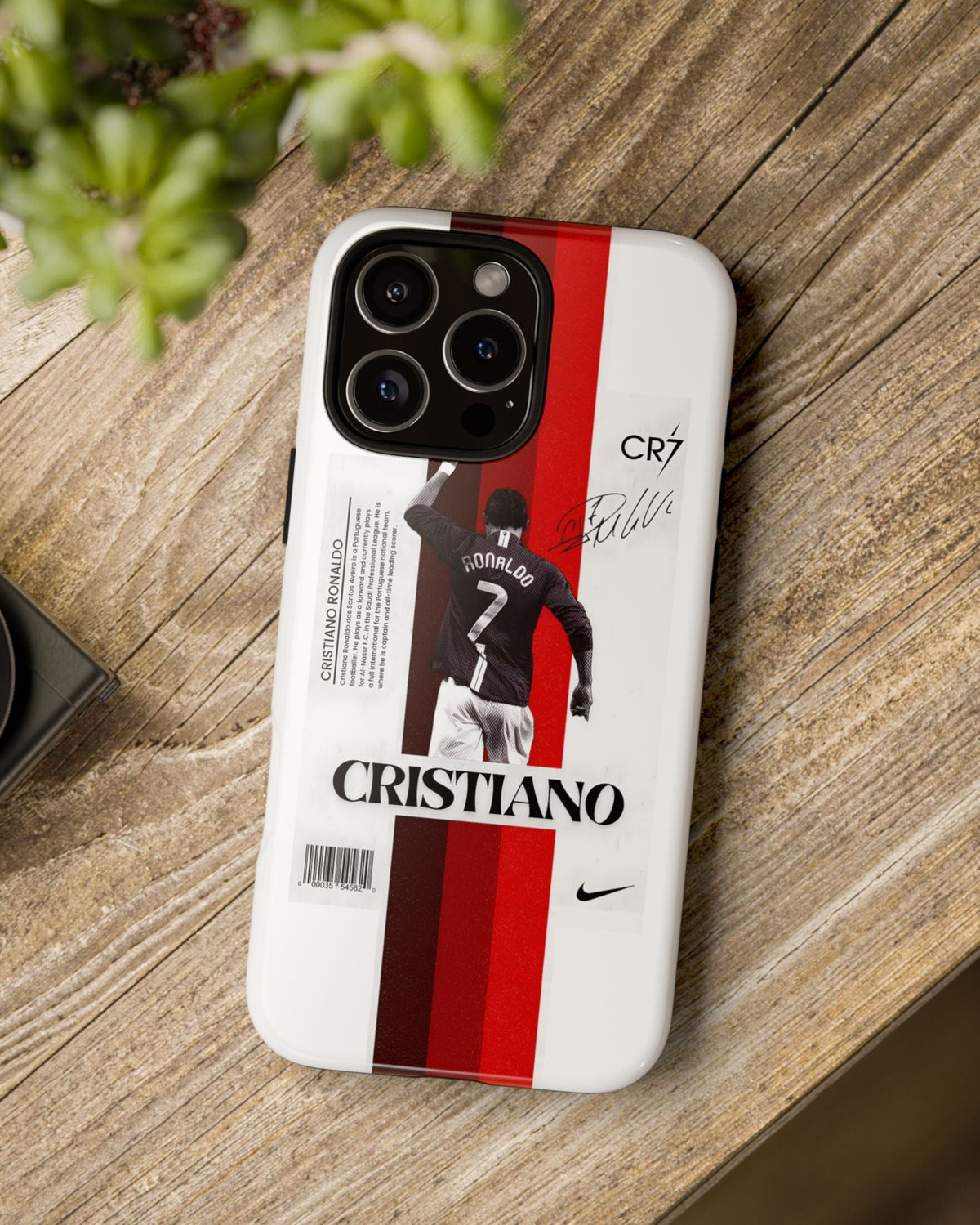 Printed Soul - Cristiano Ronaldo Number 7 Icon Double Layer Mobile Cover
