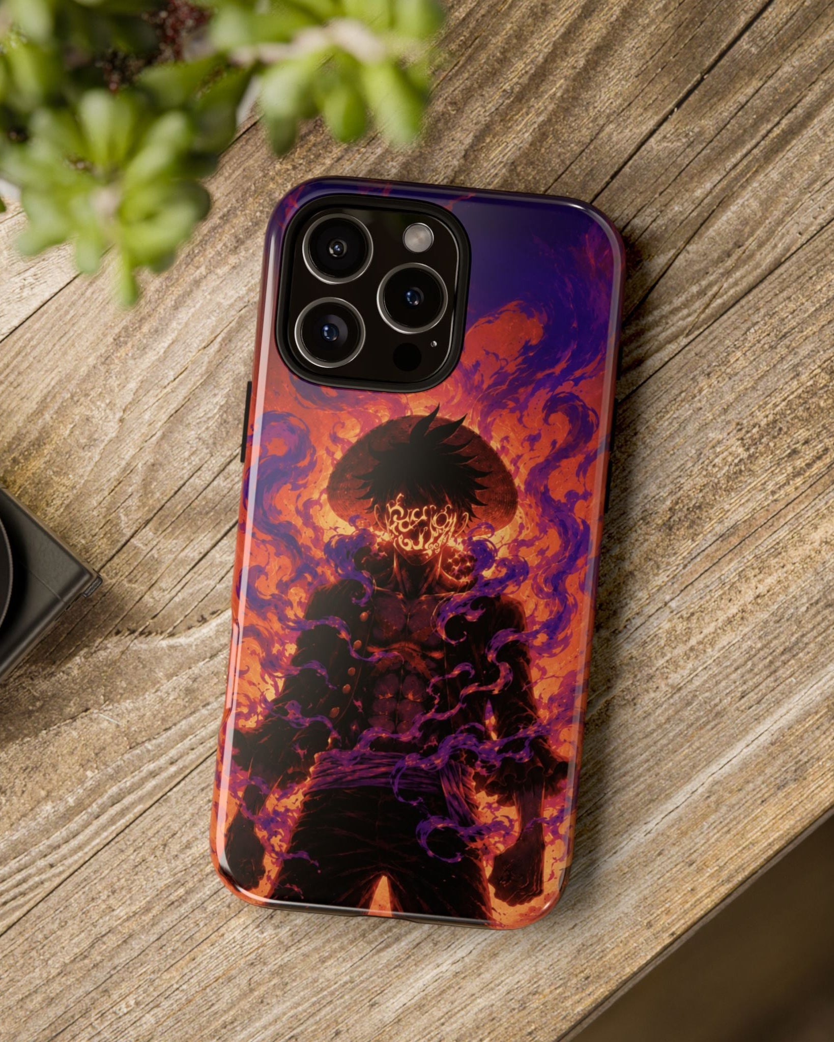 Printed Soul - Luffy Flame Emperor Double Layer Mobile Cover