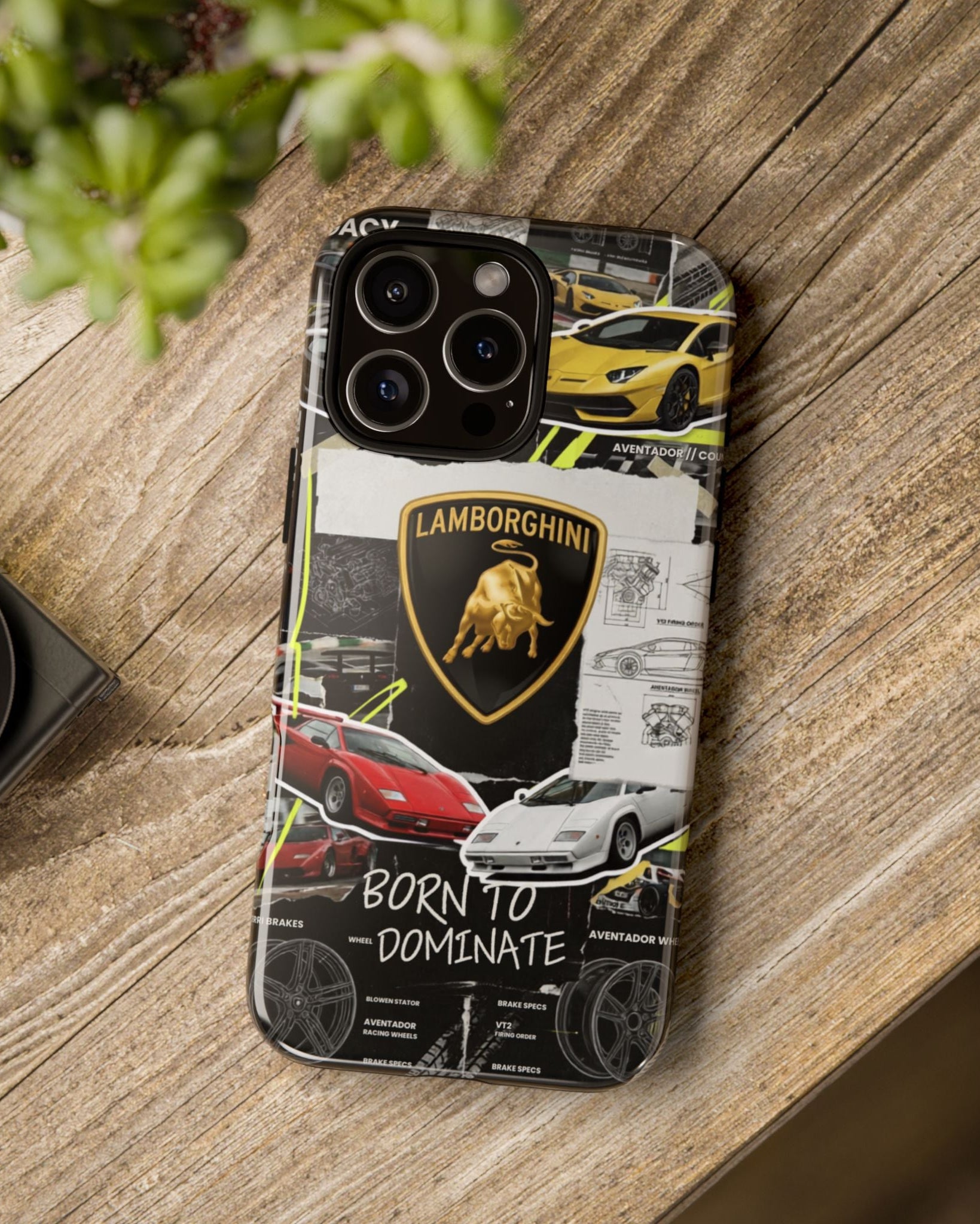 Printed Soul - Lamborghini Born To Dominate Double Layer Mobile Cover