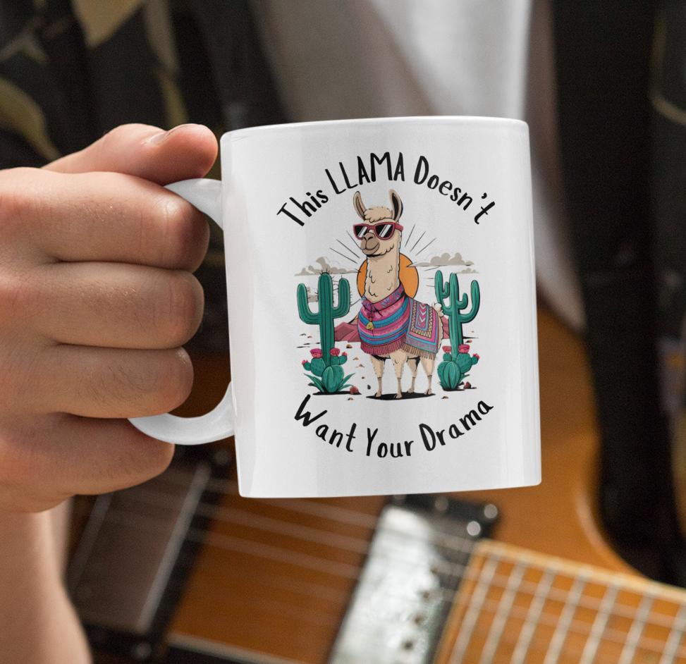 PrintedSoul LLAMA White Mug - 11oz Mug