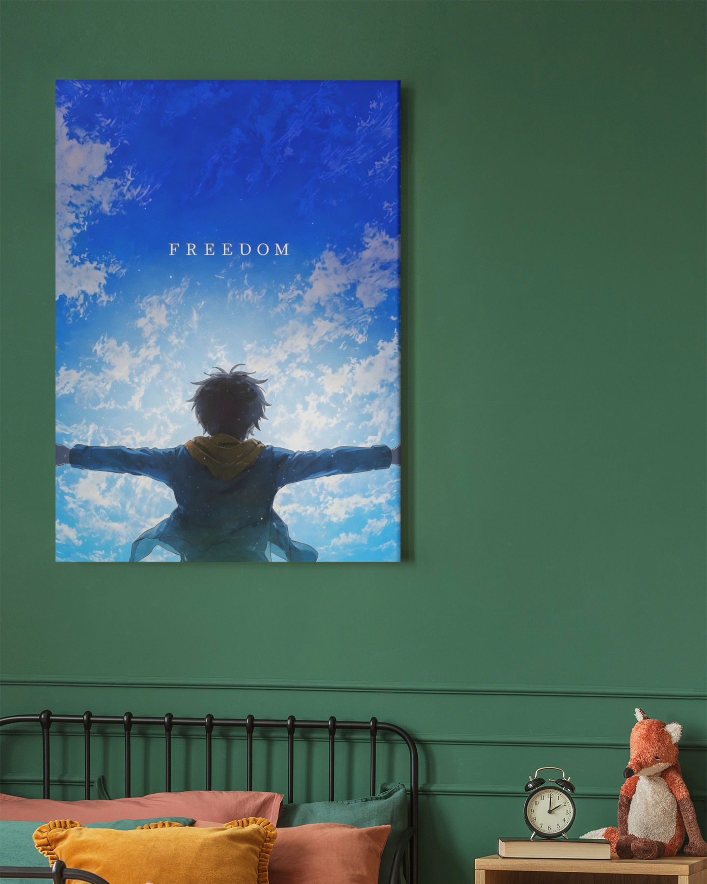 PrintedSoul Attack on Titan Freedom Metal Frame (A3 Size)