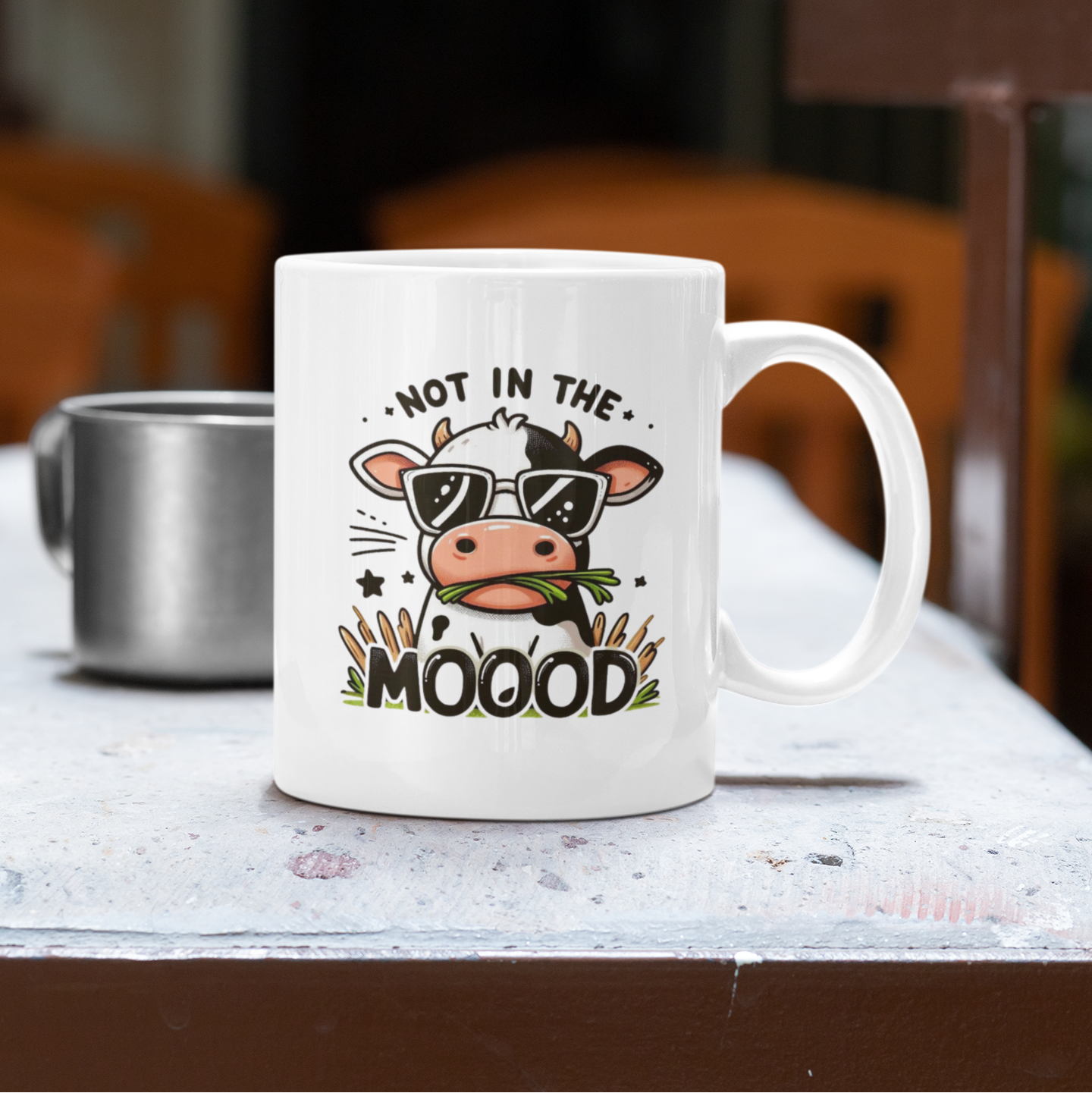 PrintedSoul MOO – Not in the Mood Coffee Mug – 11oz Mug