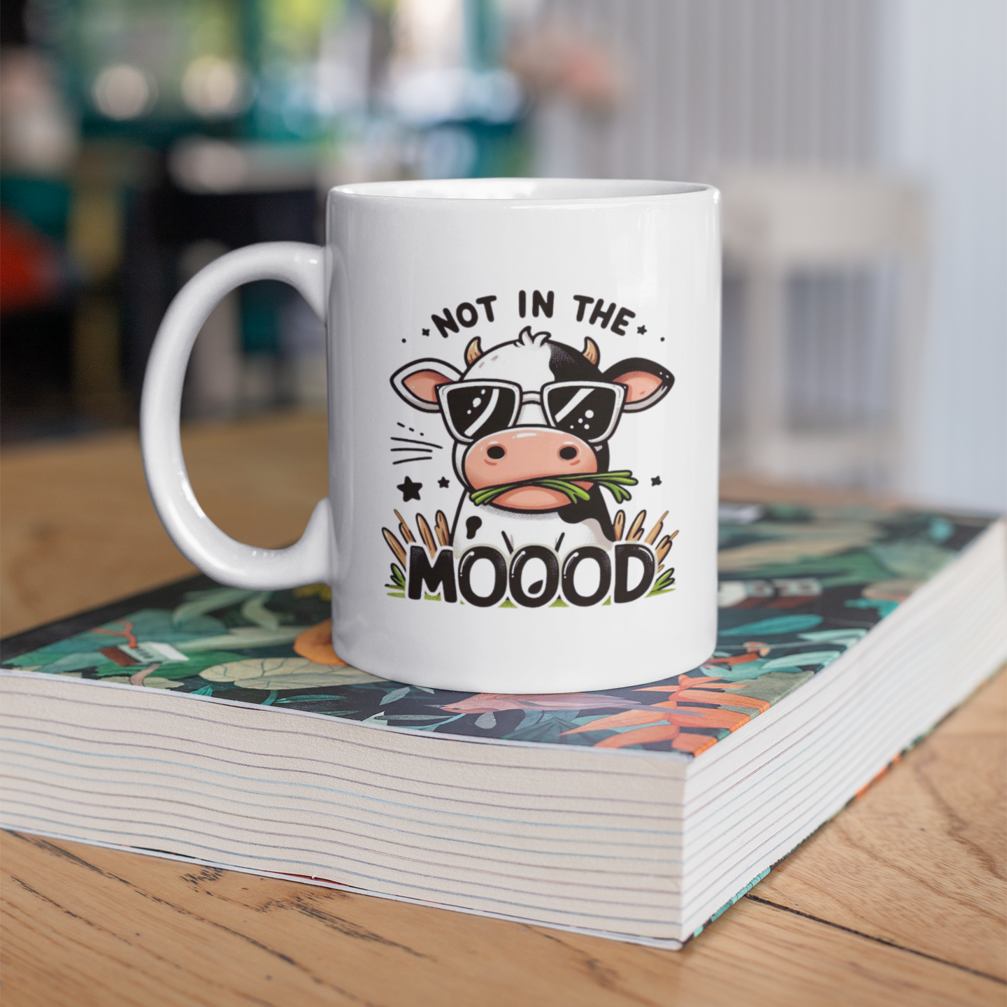 PrintedSoul MOO – Not in the Mood Coffee Mug – 11oz Mug