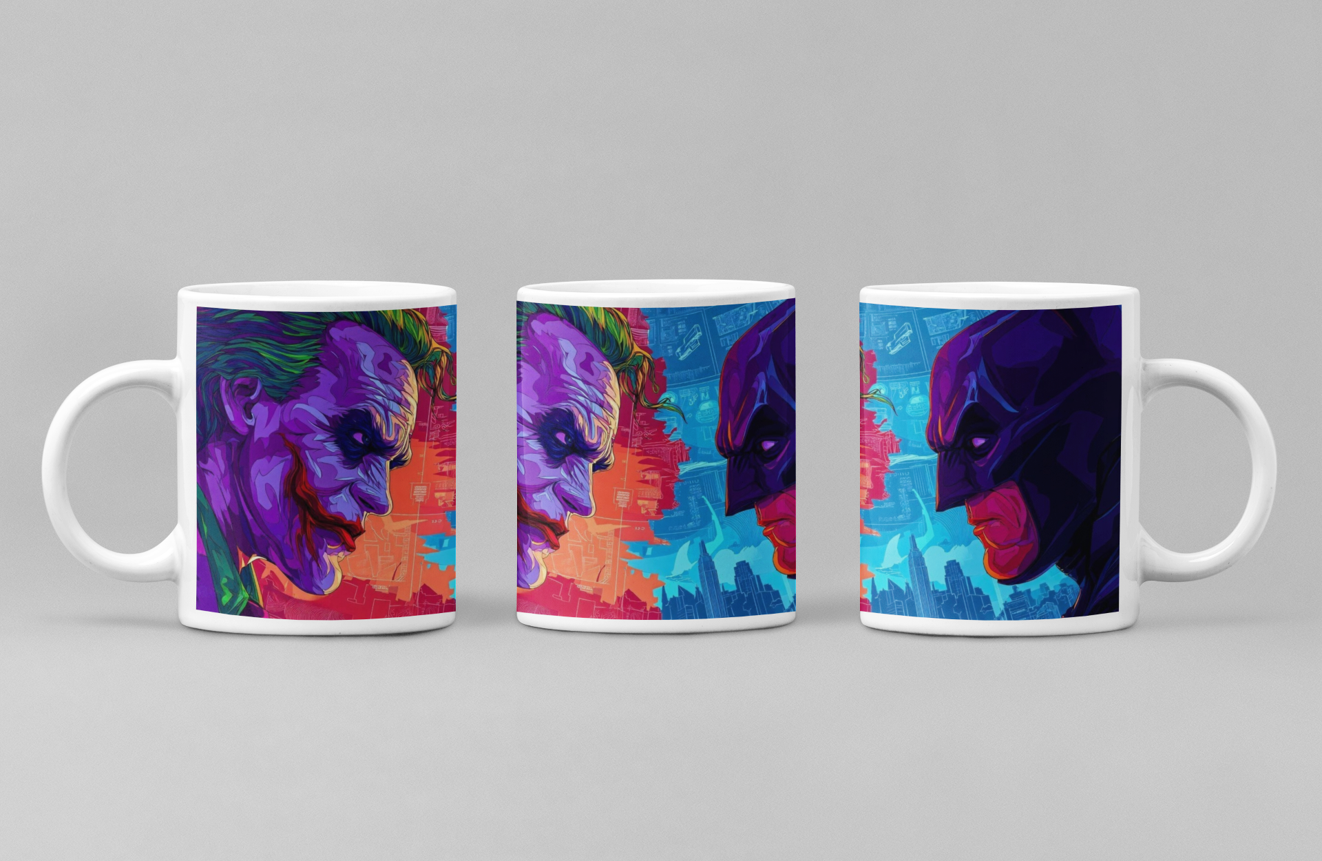 PrintedSoul Joker & Batman Coffee Mug – 11oz Mug