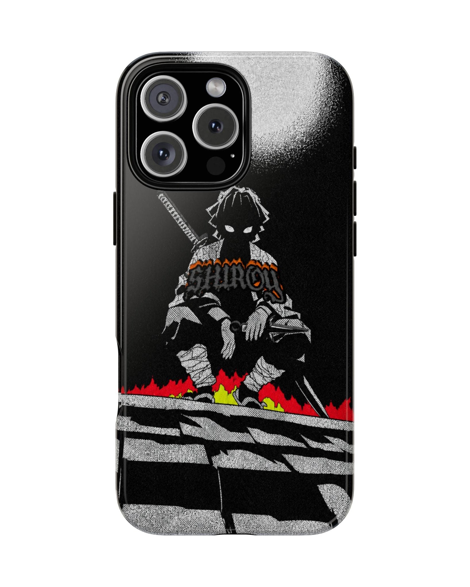 Printed Soul - Demon Slayer Zenitsu Dark Aura Double Layer Mobile Cover