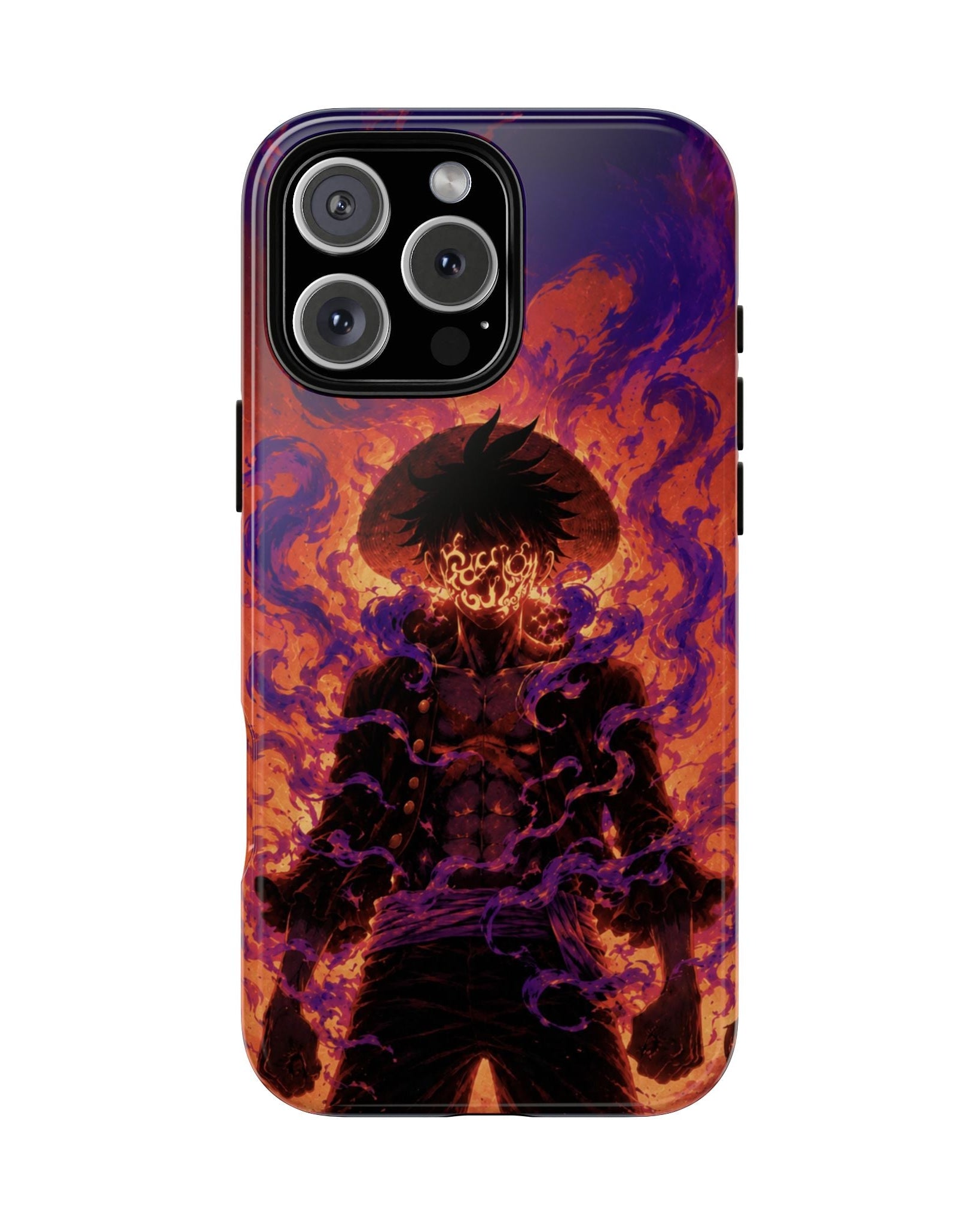 Printed Soul - Luffy Flame Emperor Double Layer Mobile Cover