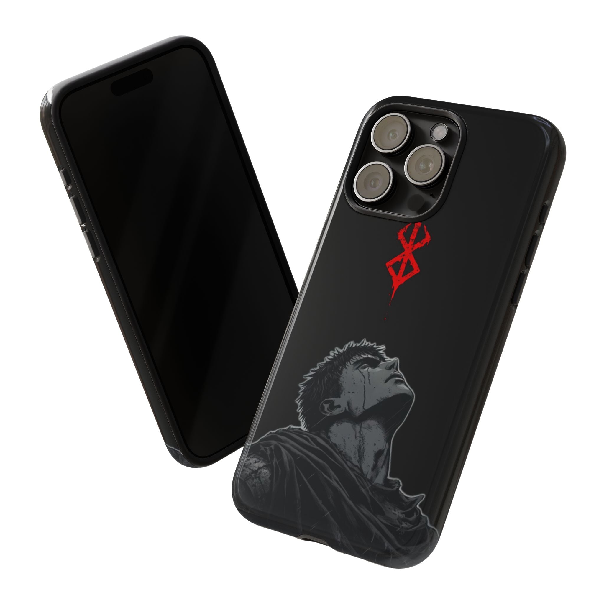 Printed Soul - Berserk Dark Warrior Double Layer Mobile Cover
