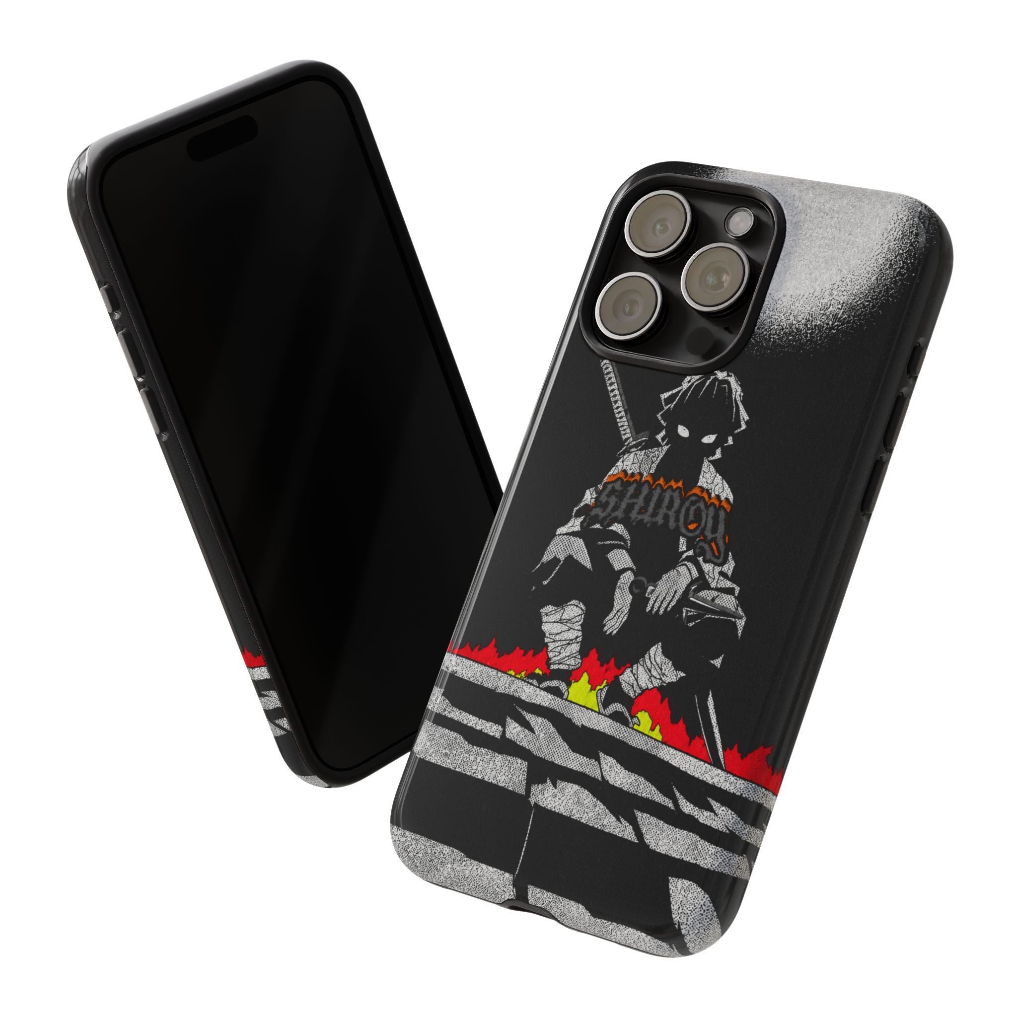 Printed Soul - Demon Slayer Zenitsu Dark Aura Double Layer Mobile Cover