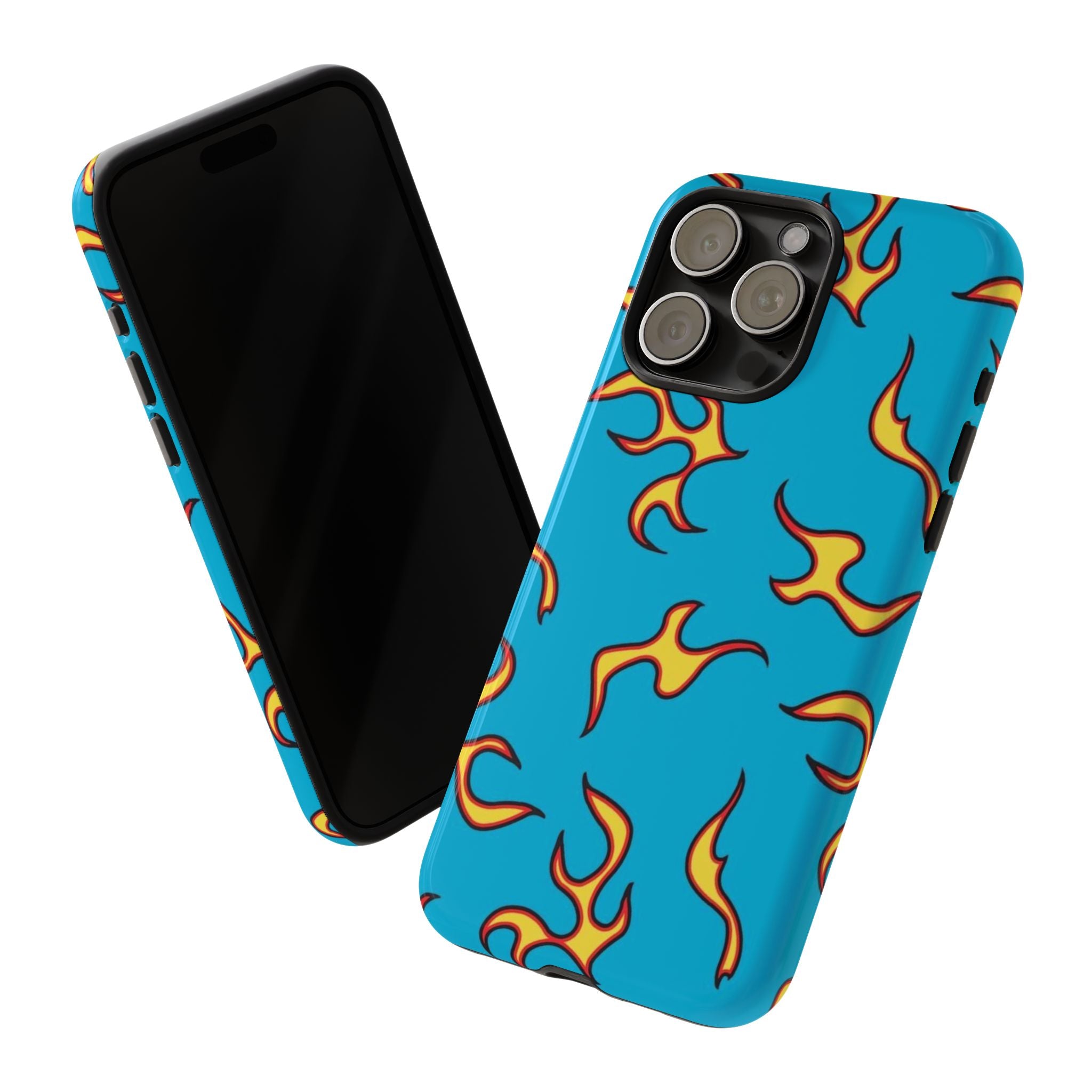 Printed Soul - Blue Flame Vibes Double Layer Mobile Cover