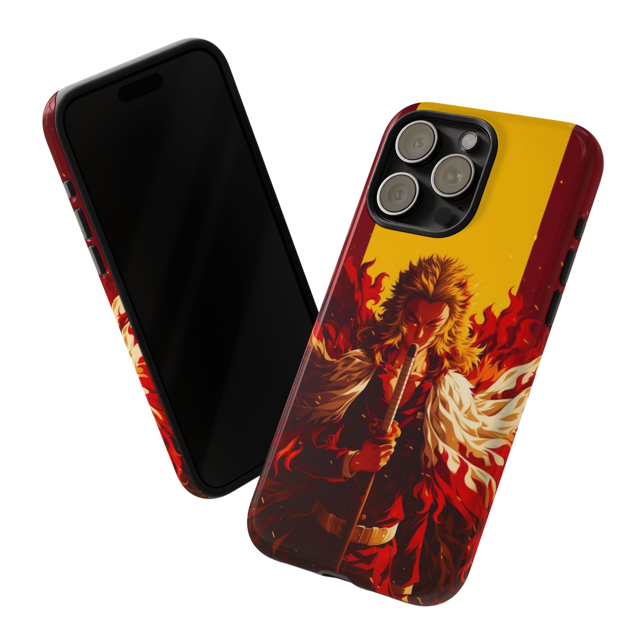Printed Soul - Set Your Heart Ablaze Rengoku Edition Double Layer Mobile Cover