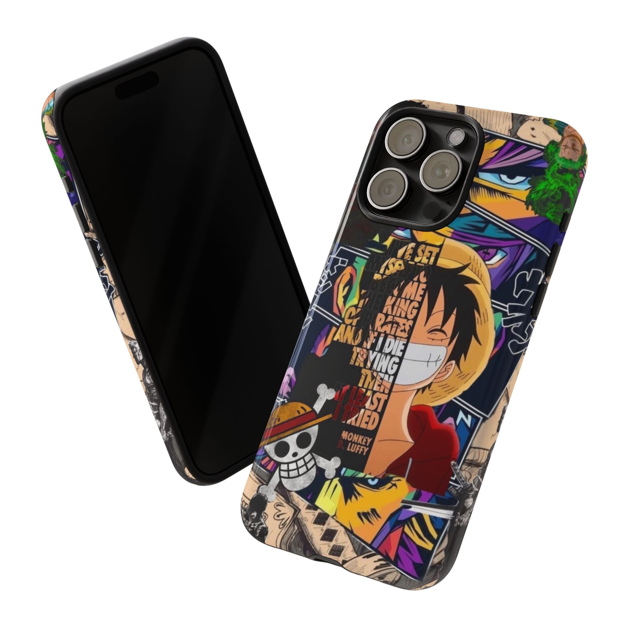 Printed Soul - Monkey D Luffy Straw Hat Collage Double Layer Mobile Cover