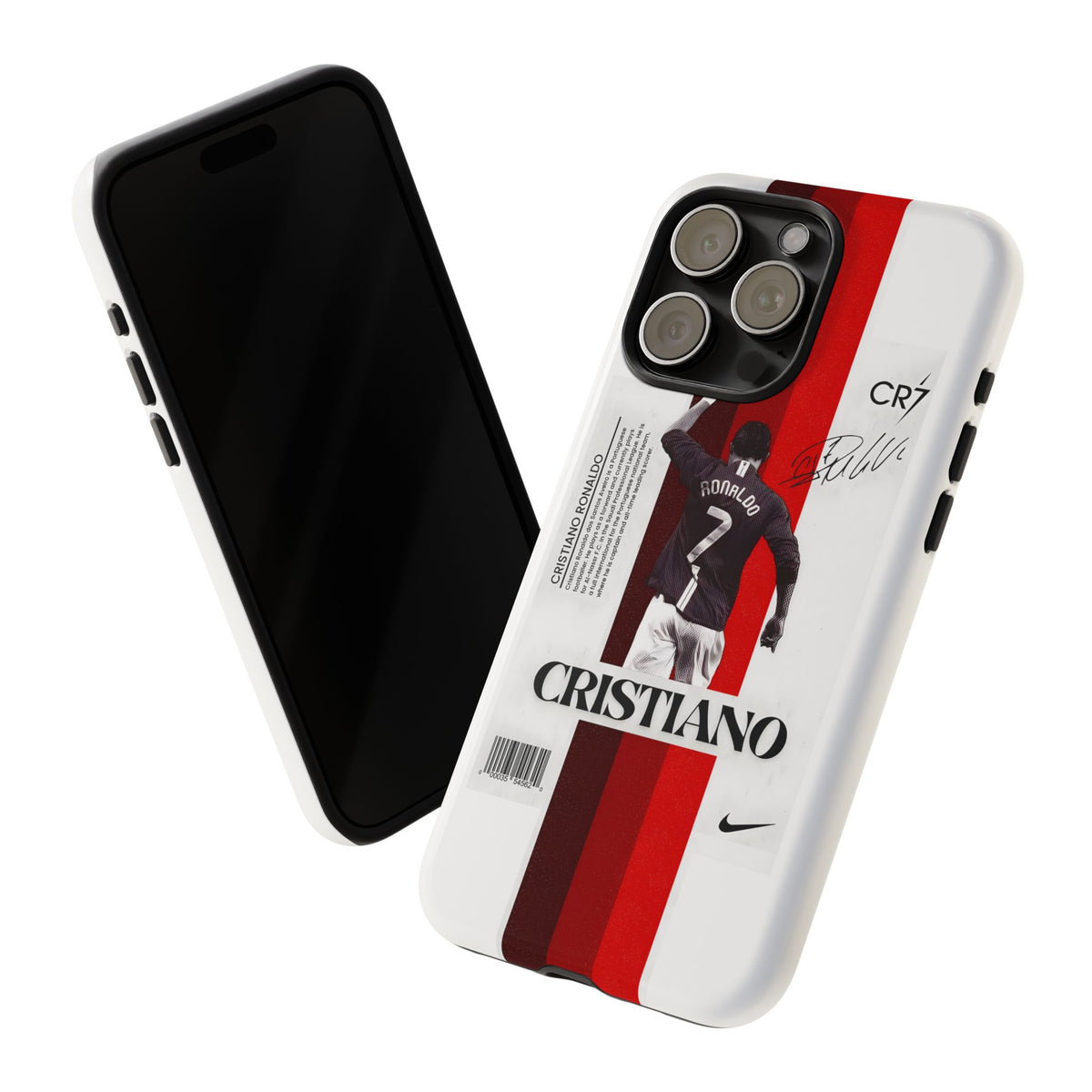 Printed Soul - Cristiano Ronaldo Number 7 Icon Double Layer Mobile Cover
