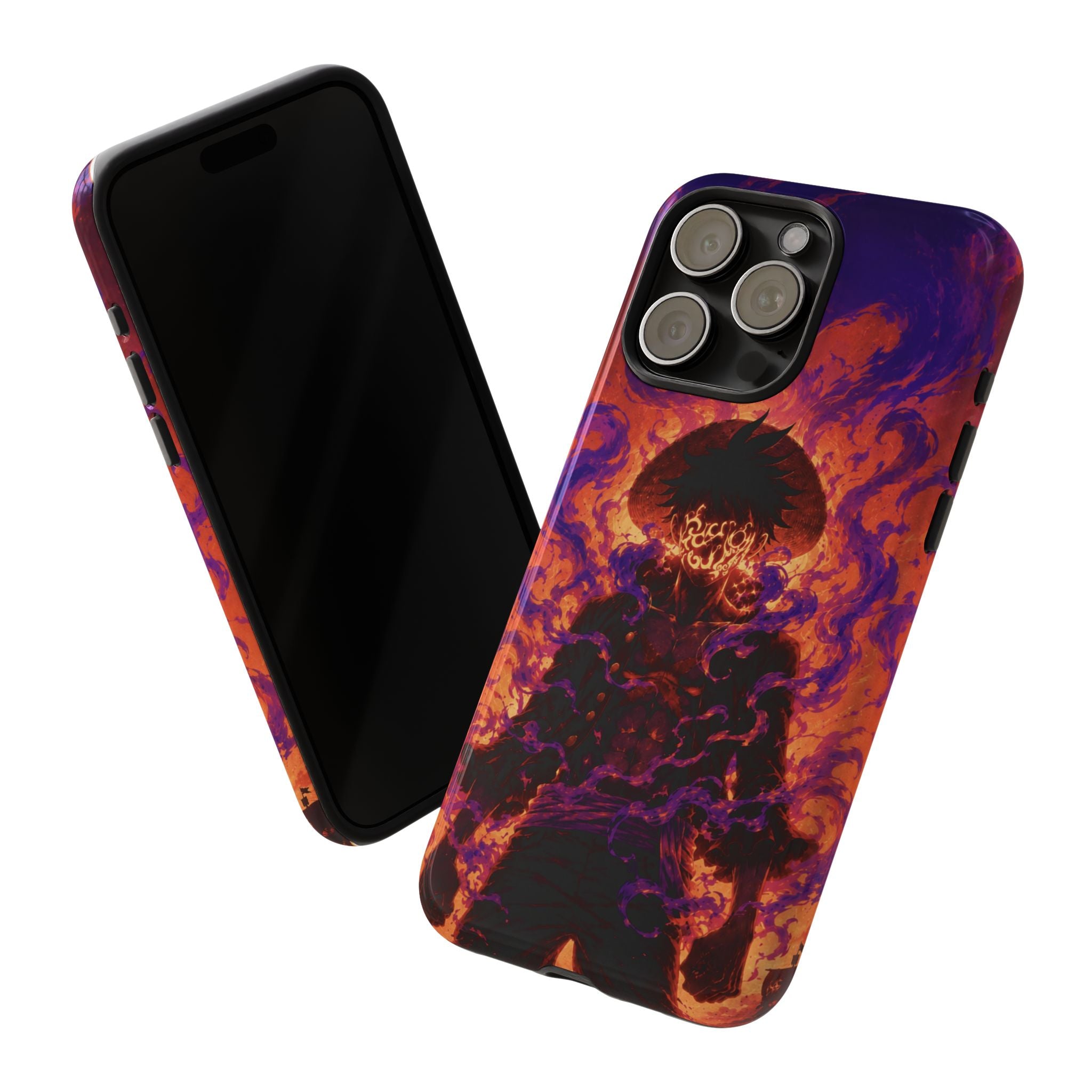 Printed Soul - Luffy Flame Emperor Double Layer Mobile Cover