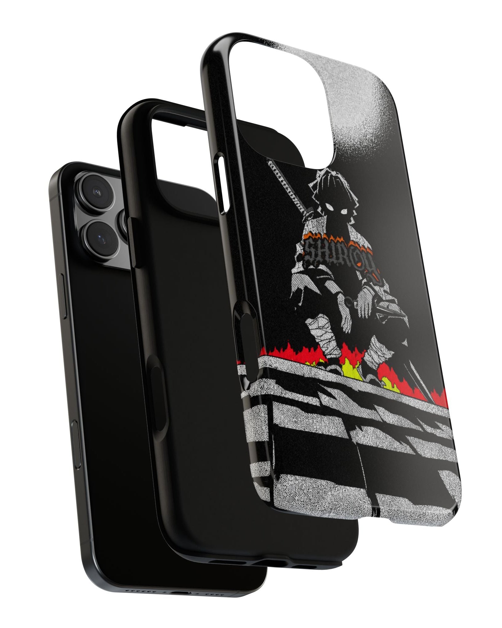 Printed Soul - Demon Slayer Zenitsu Dark Aura Double Layer Mobile Cover