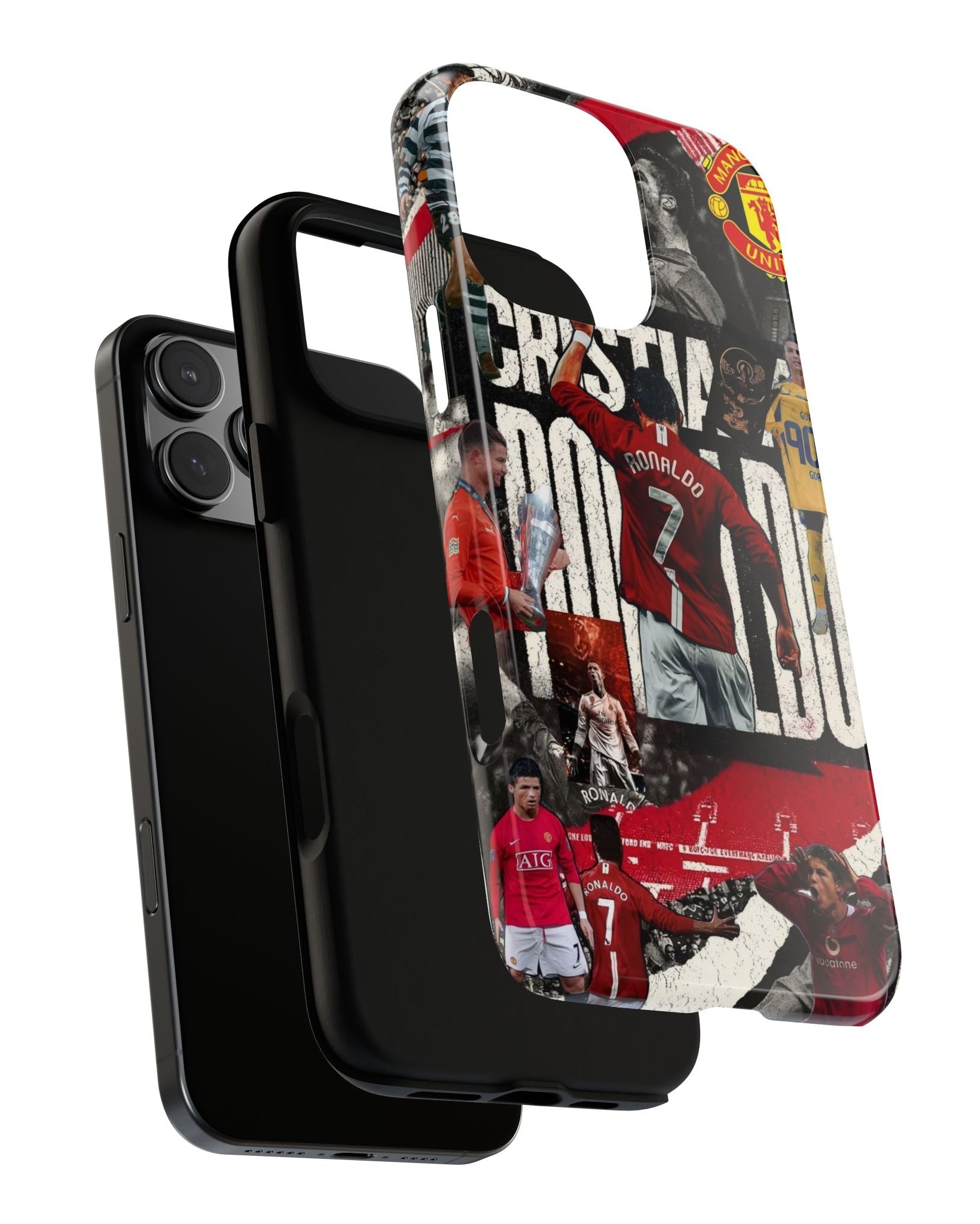 Cristiano Ronaldo Legacy Collage Double Layer Mobile Cover