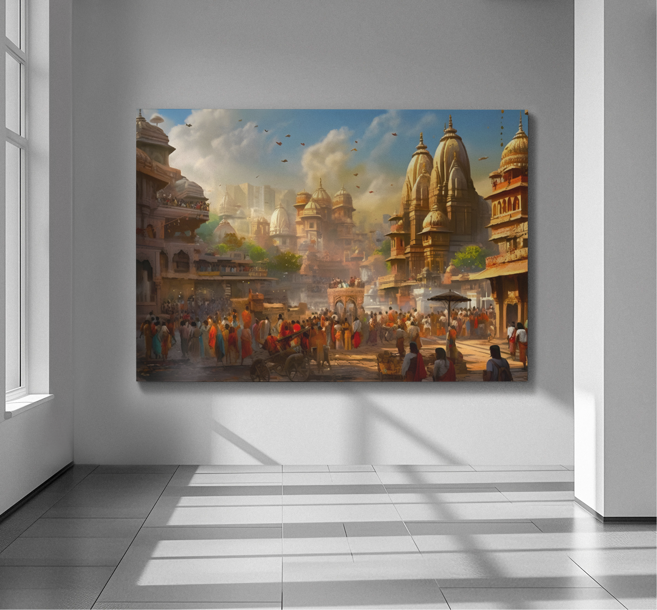 PrintedSoul Ancient India Culture & Heritage Canvas Frame