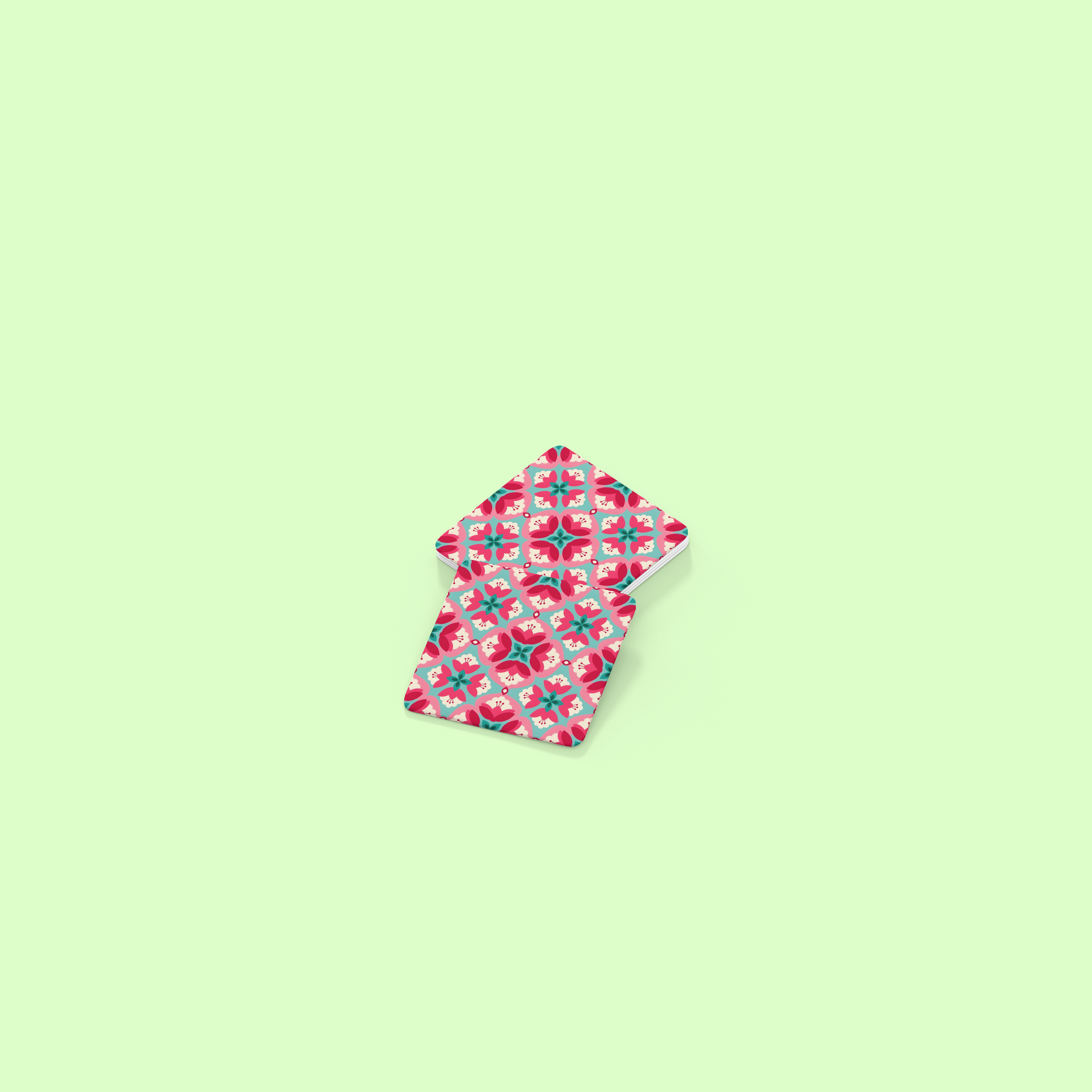 PrintedSoul Bloom Pop Floral Coaster (Set of 4)