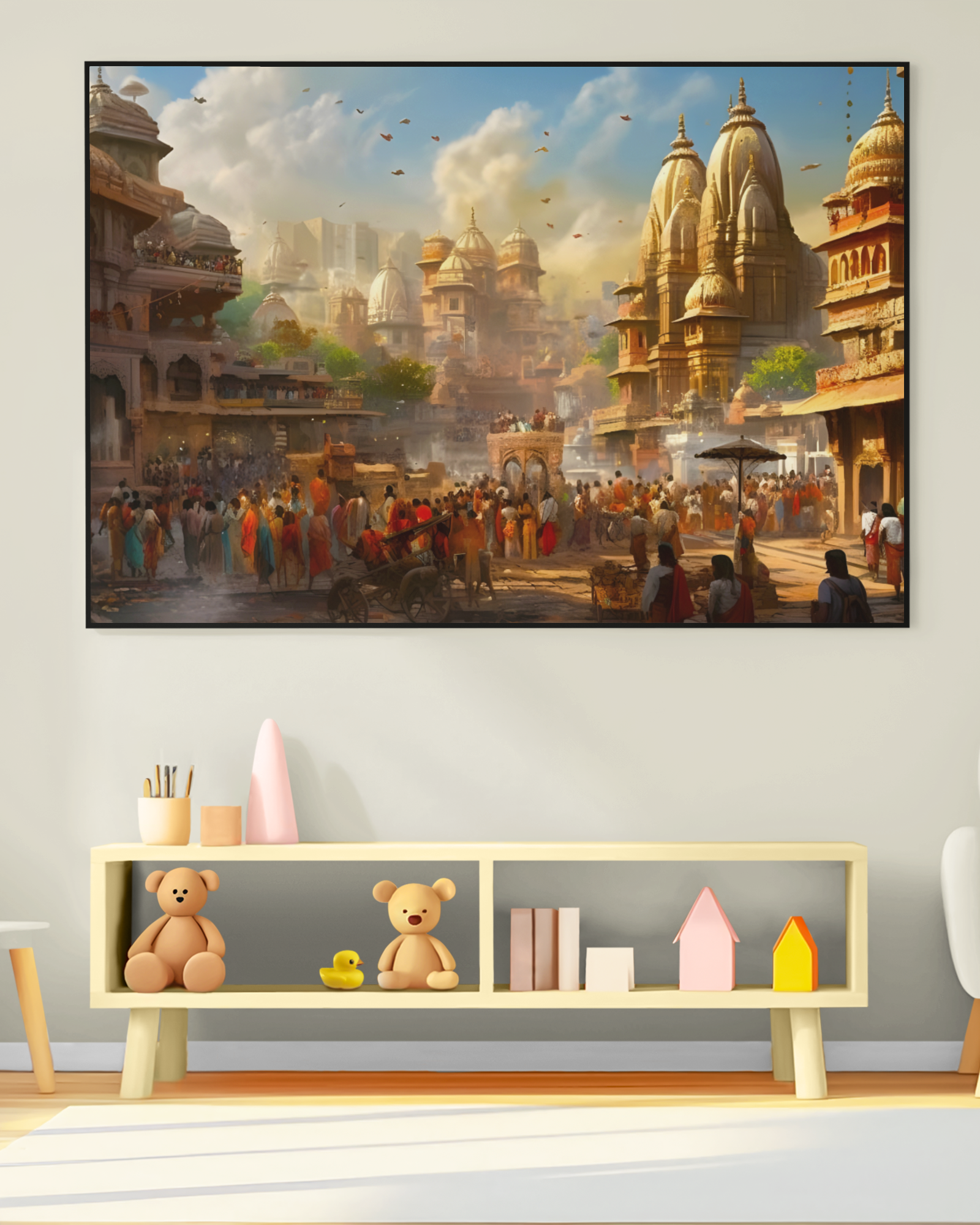 PrintedSoul Ancient India Culture & Heritage Canvas Frame