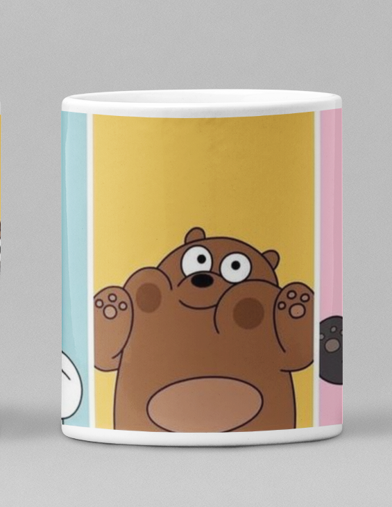 PrintedSoul We Bare Bear White Mug - 11oz Mug