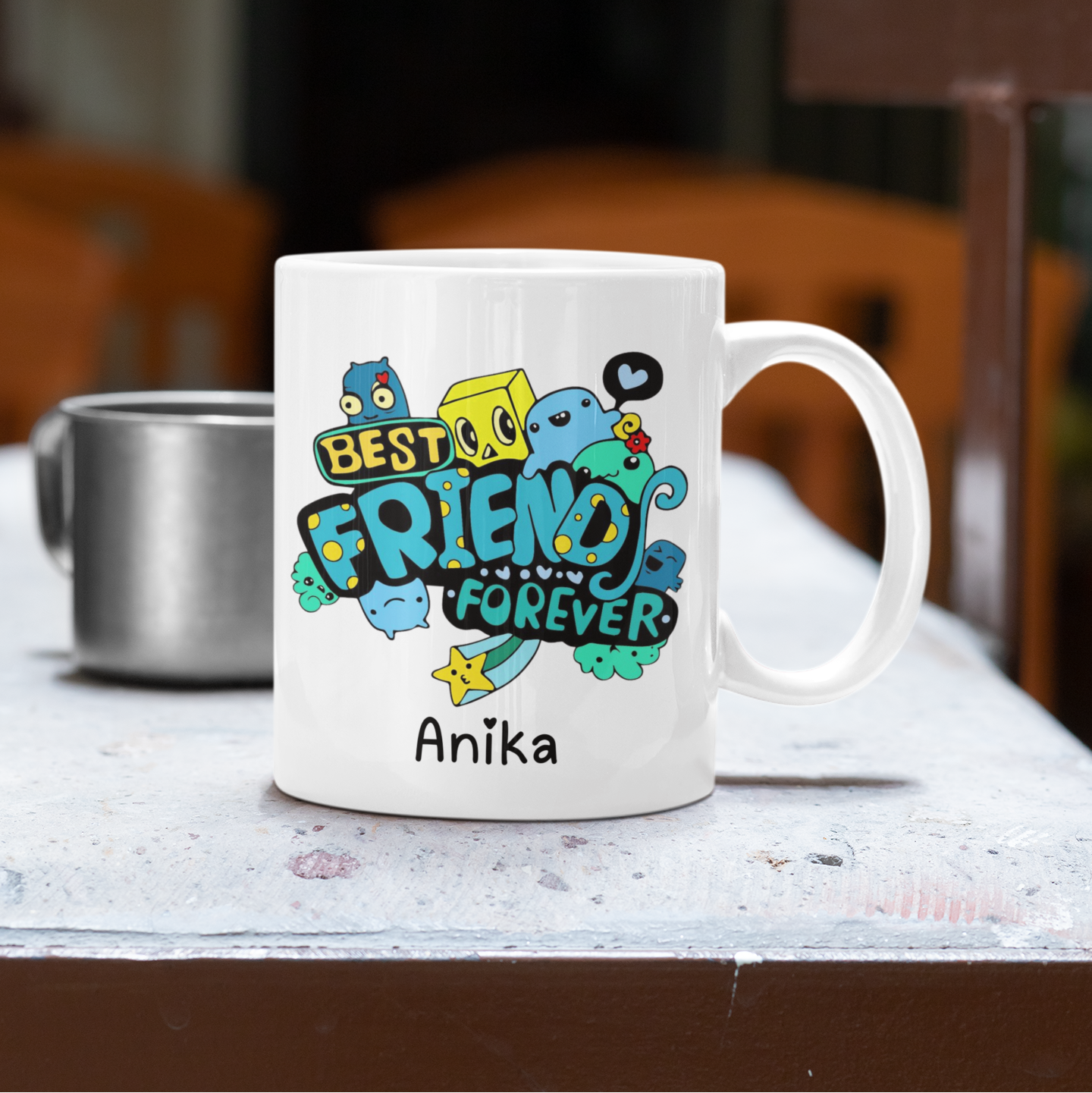 PrintedSoul Personalised Best Friend Forever White Mug - 11oz Mug