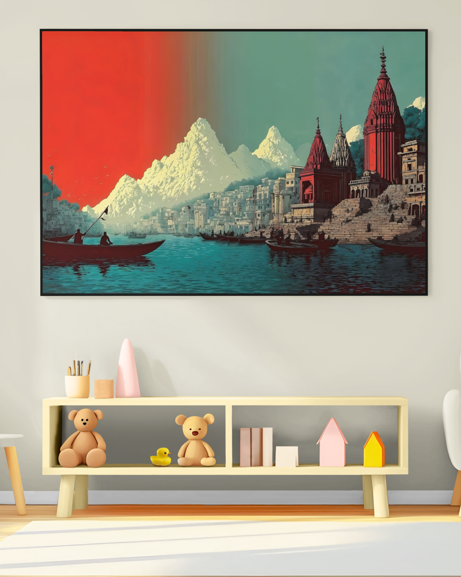PrintedSoul Sacred Indian Temple Architecture Canvas Wall Decor