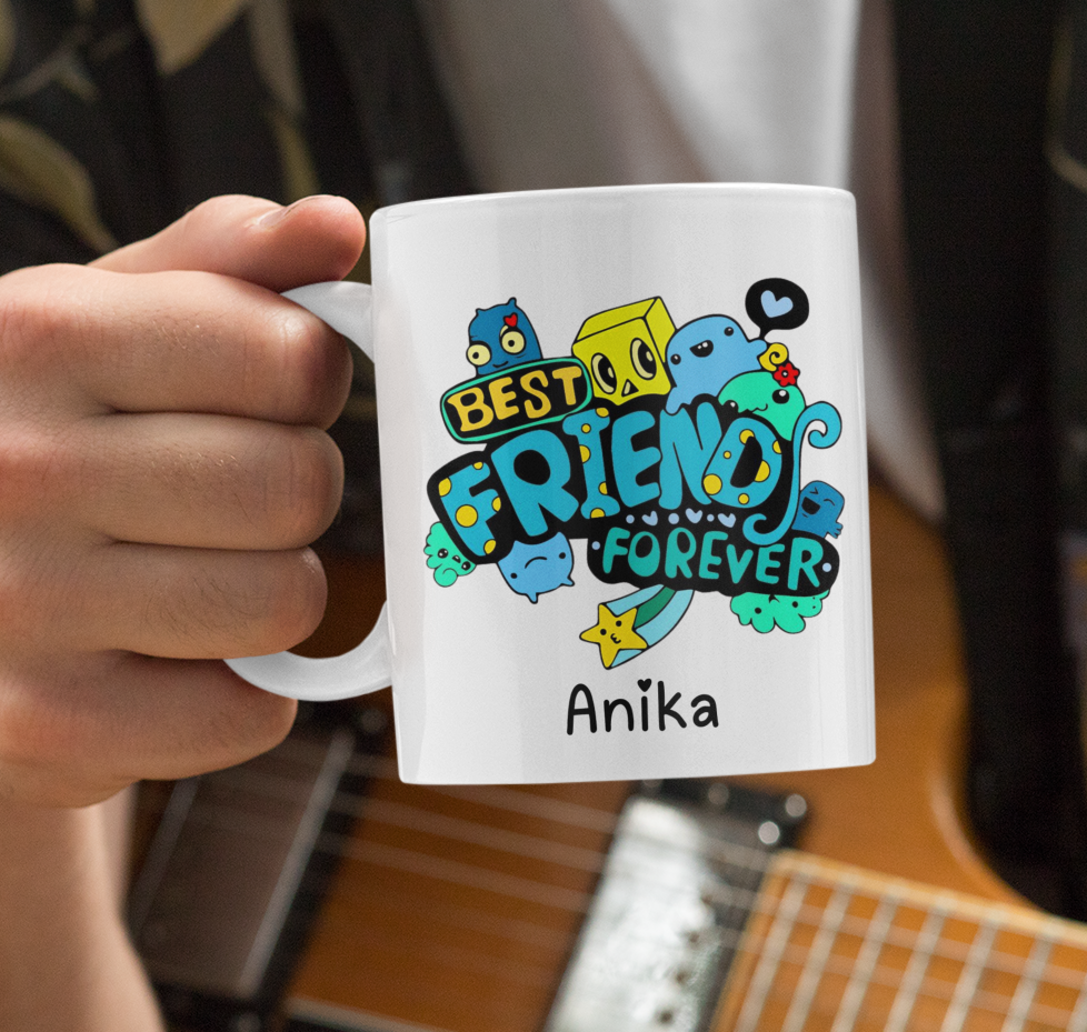 PrintedSoul Personalised Best Friend Forever White Mug - 11oz Mug