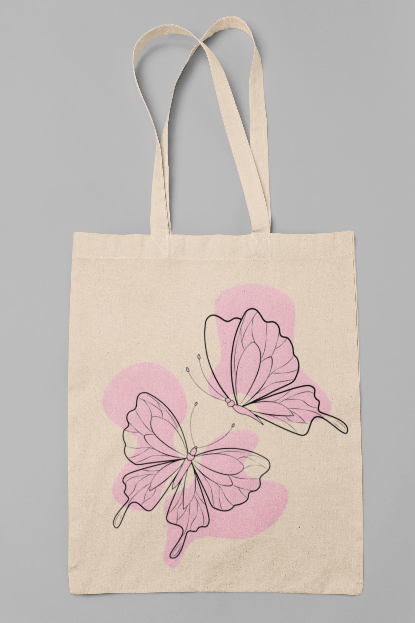 PrintedSoul Butterfly Aesthetic Tote Bag – Cute & Trendy Canvas Carry Bag