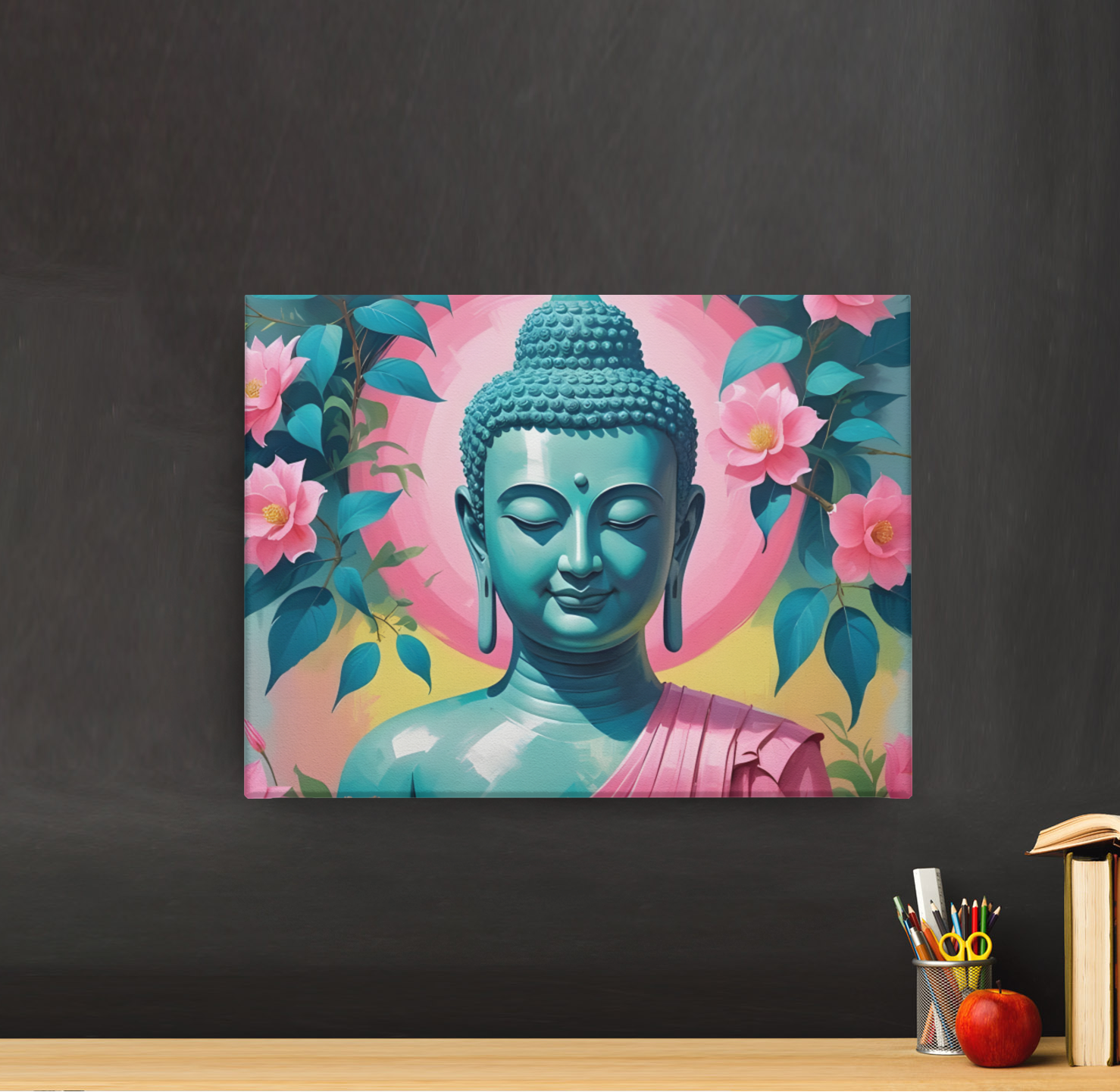 PrintedSoul Spiritual Gautama Buddha Canvas Wall Art – Zen Home Decor