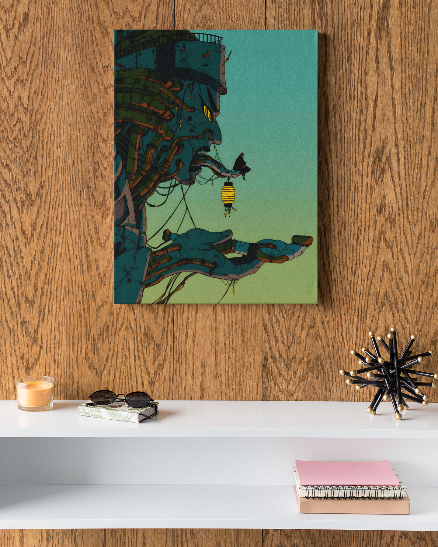 PrintedSoul Pain (Akatsuki) Metal Frame – Rinnegan Power Wall Art (A3 Size)