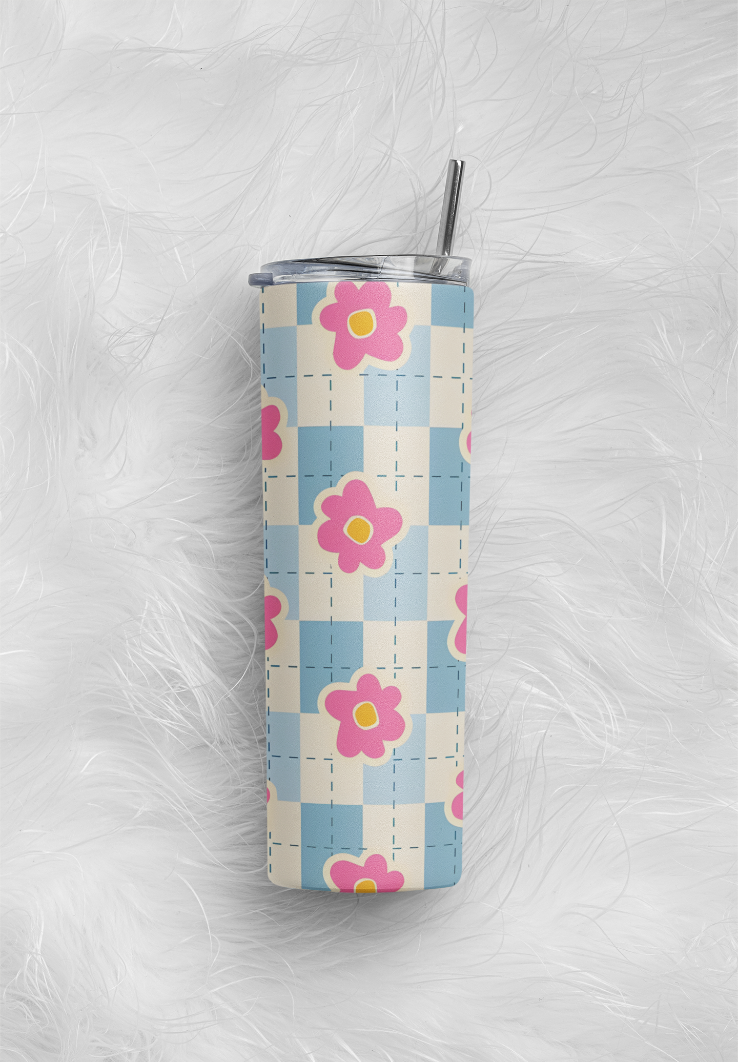 PrintedSoul Floral Pattern Tumbler – Elegant Flower Aesthetic Drinkware