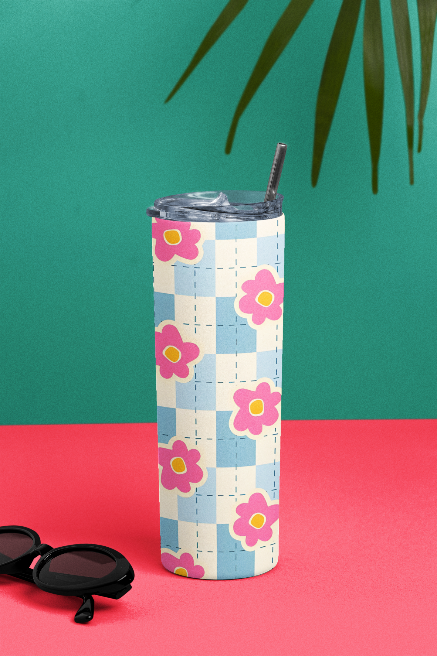 PrintedSoul Floral Pattern Tumbler – Elegant Flower Aesthetic Drinkware