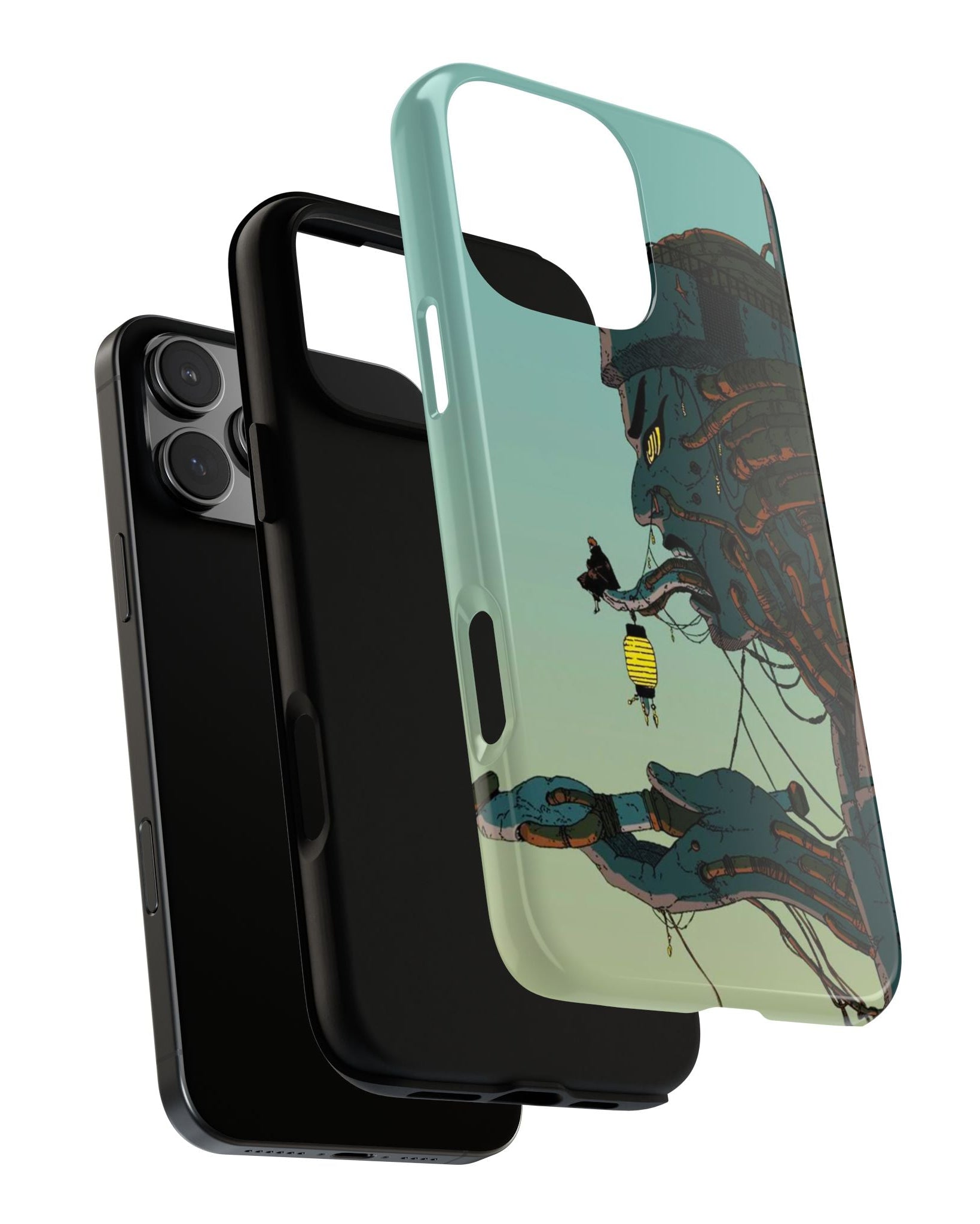 Printed Soul - Hidden Leaf Cyberpunk Edition Double Layer Mobile Cover