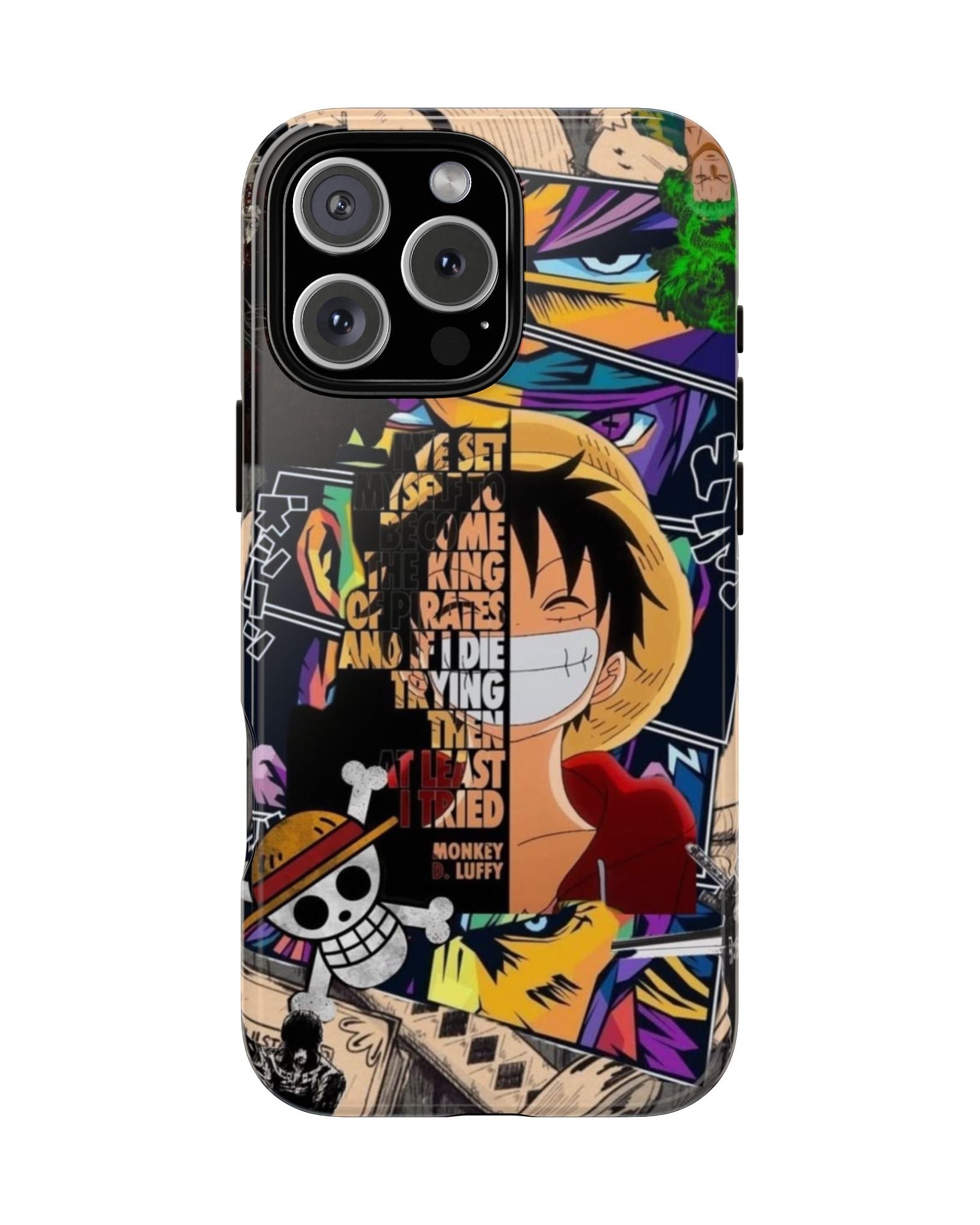 Printed Soul - Monkey D Luffy Straw Hat Collage Double Layer Mobile Cover
