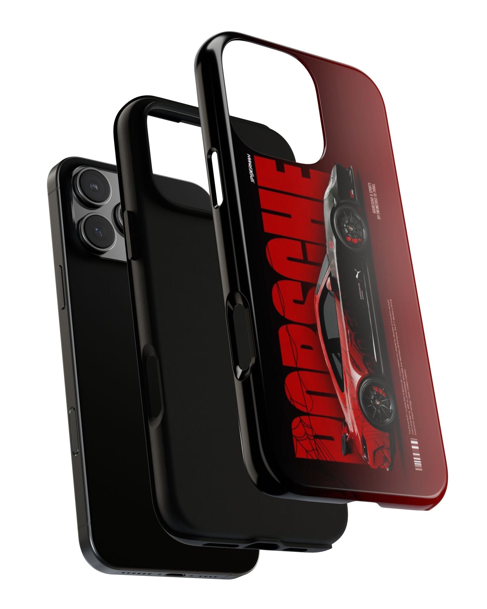 Printed Soul - Spider Porsche Performance Edition Double Layer Mobile Cover
