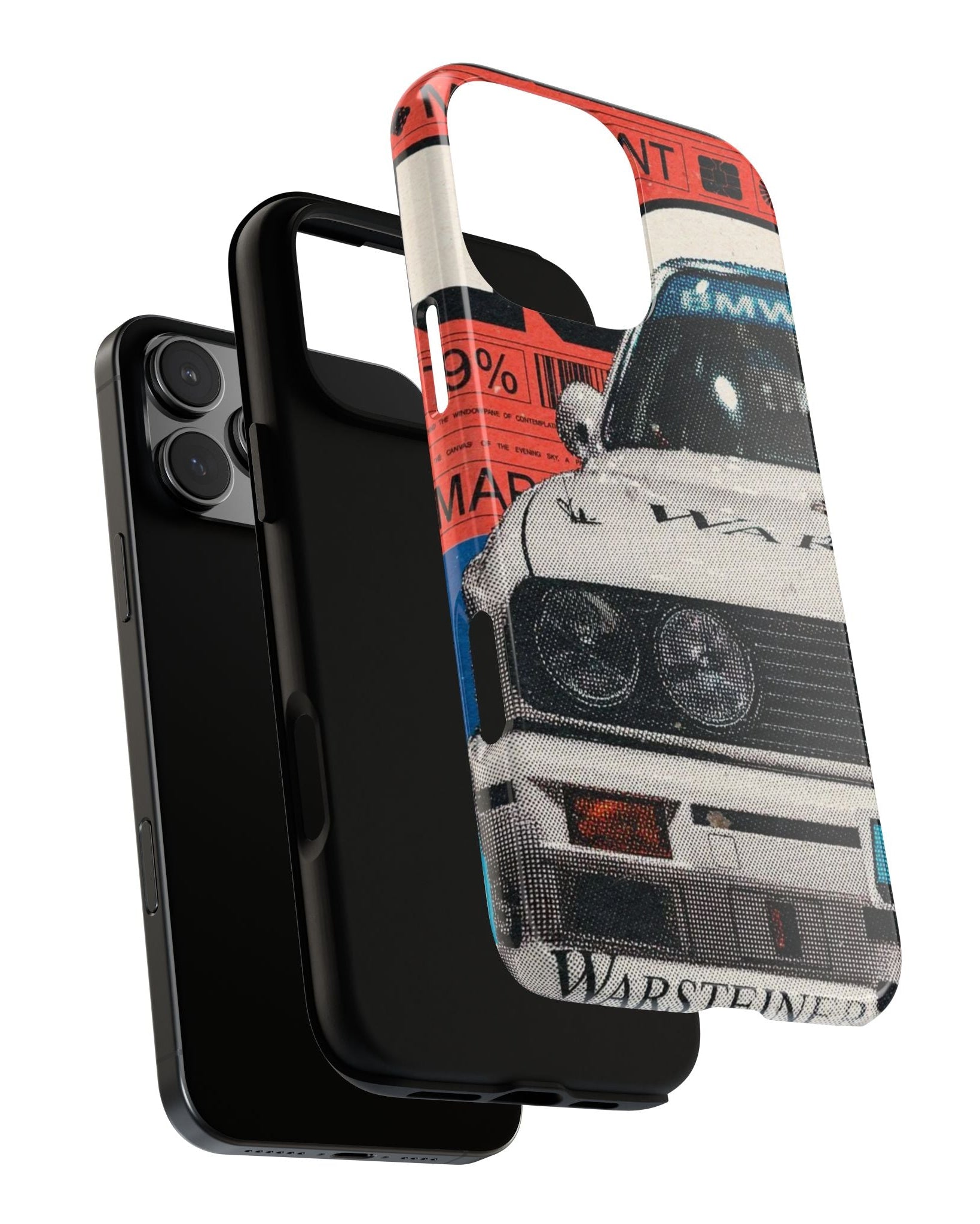 Printed Soul - BMW E30 Retro Racing Legend Double Layer Mobile Cover