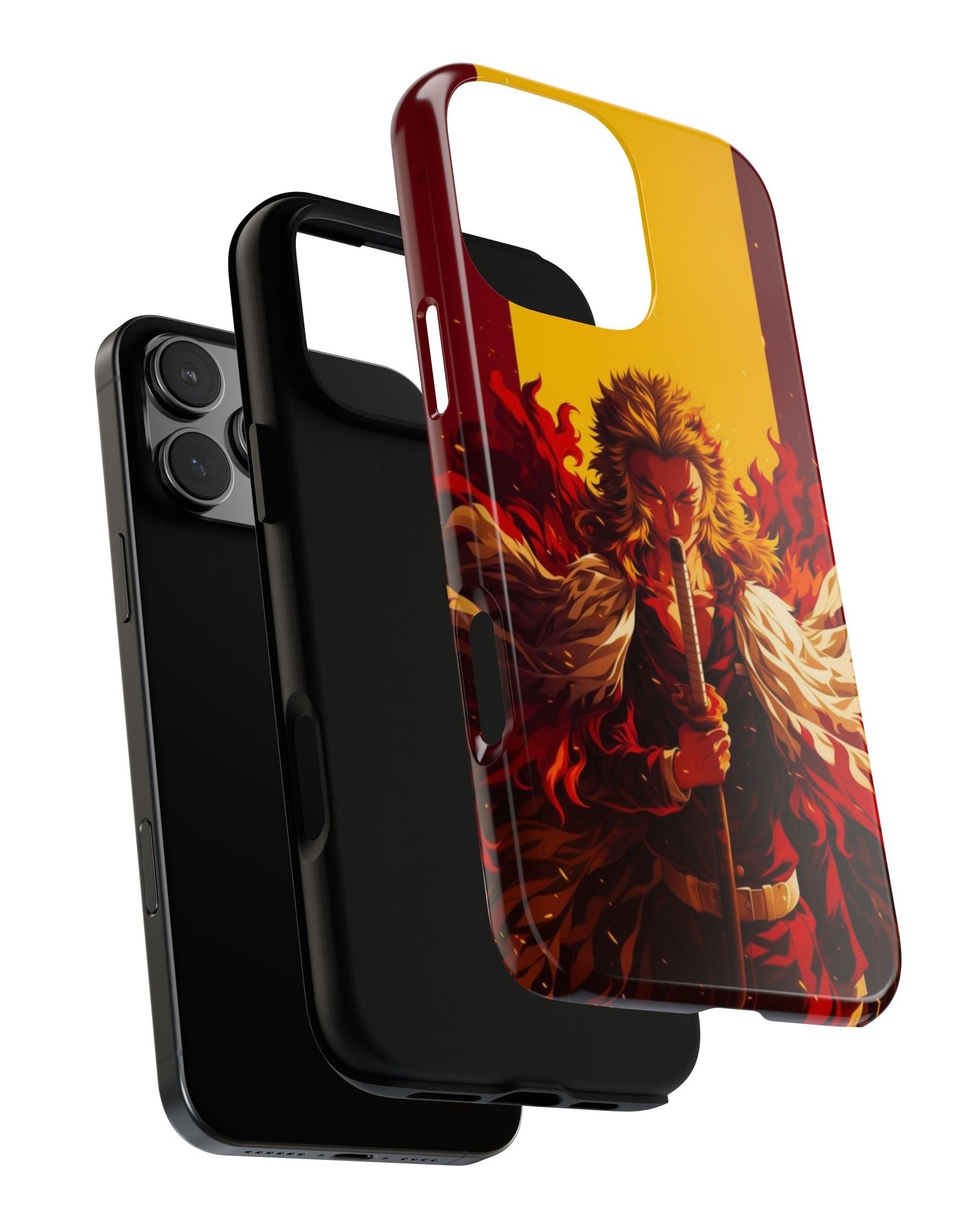 Printed Soul - Set Your Heart Ablaze Rengoku Edition Double Layer Mobile Cover