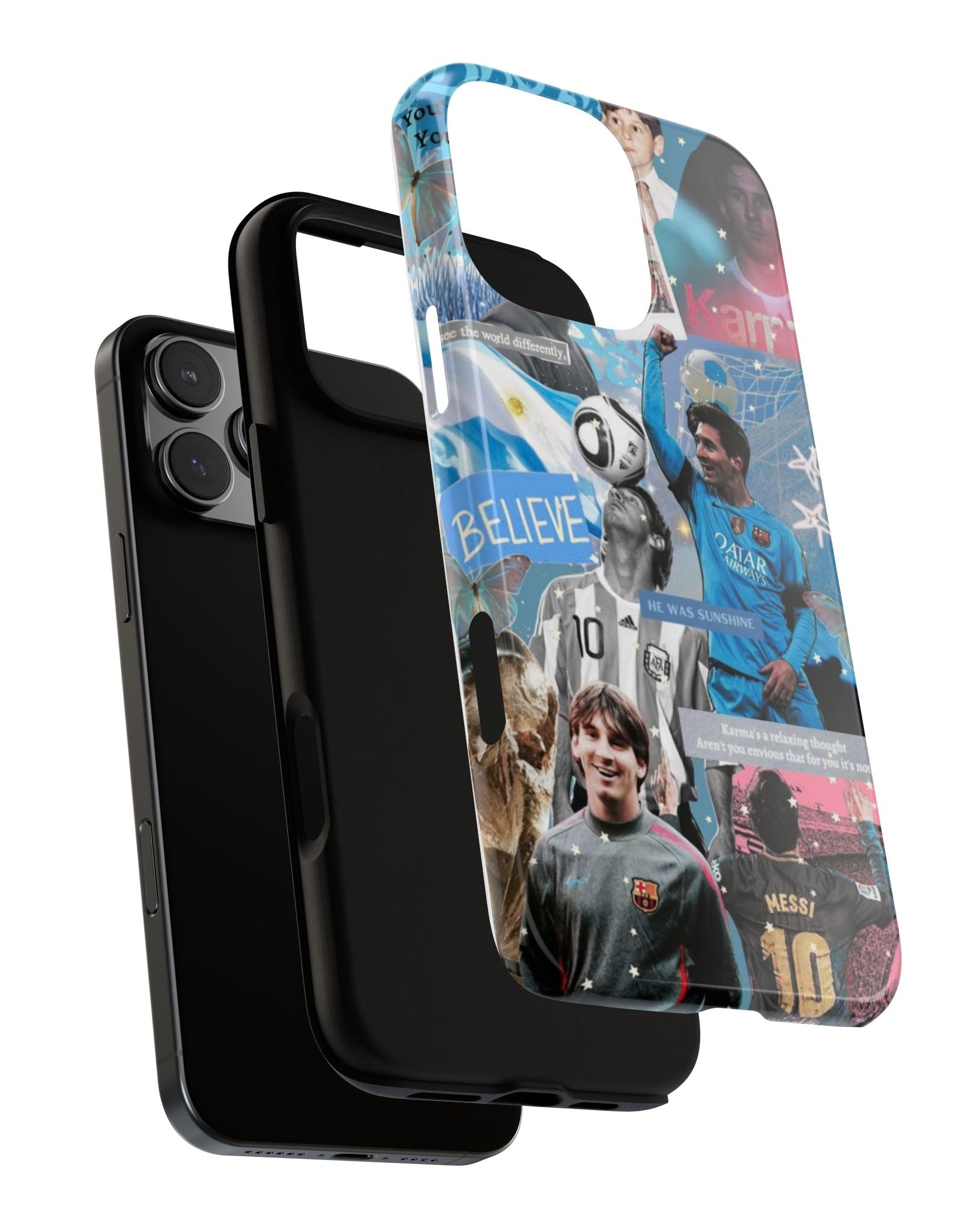 Printed Soul - Lionel Messi GOAT Journey Double Layer Mobile Cover