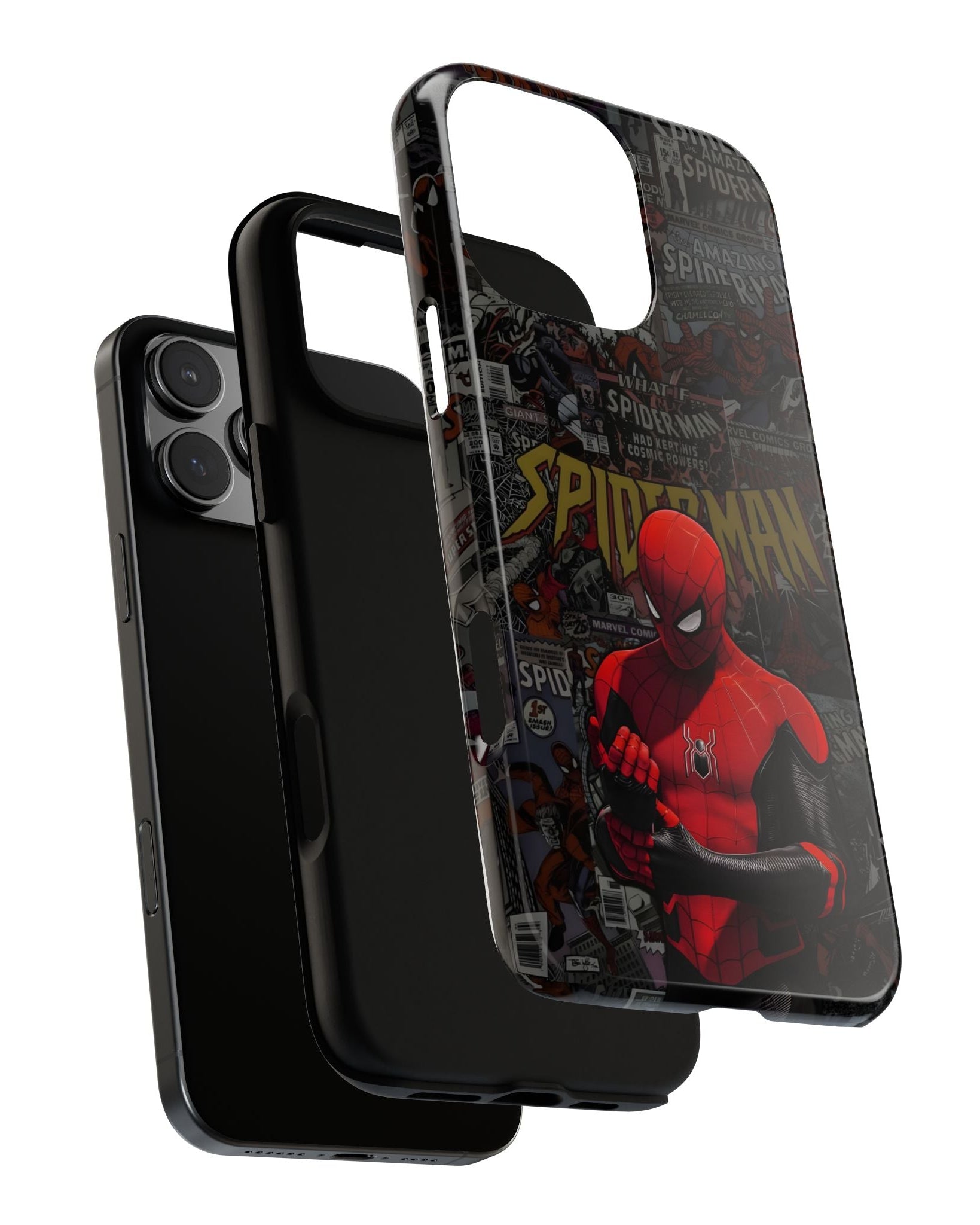 Printed Soul - Spider-Man Ultimate Comic Collection Double Layer Mobile Cover