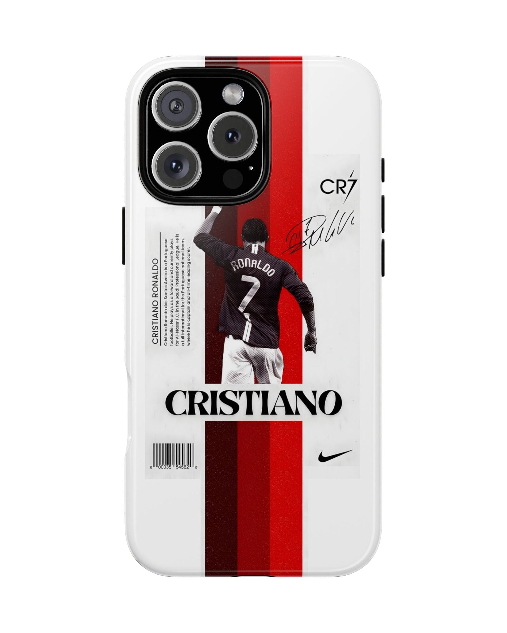 Printed Soul - Cristiano Ronaldo Number 7 Icon Double Layer Mobile Cover