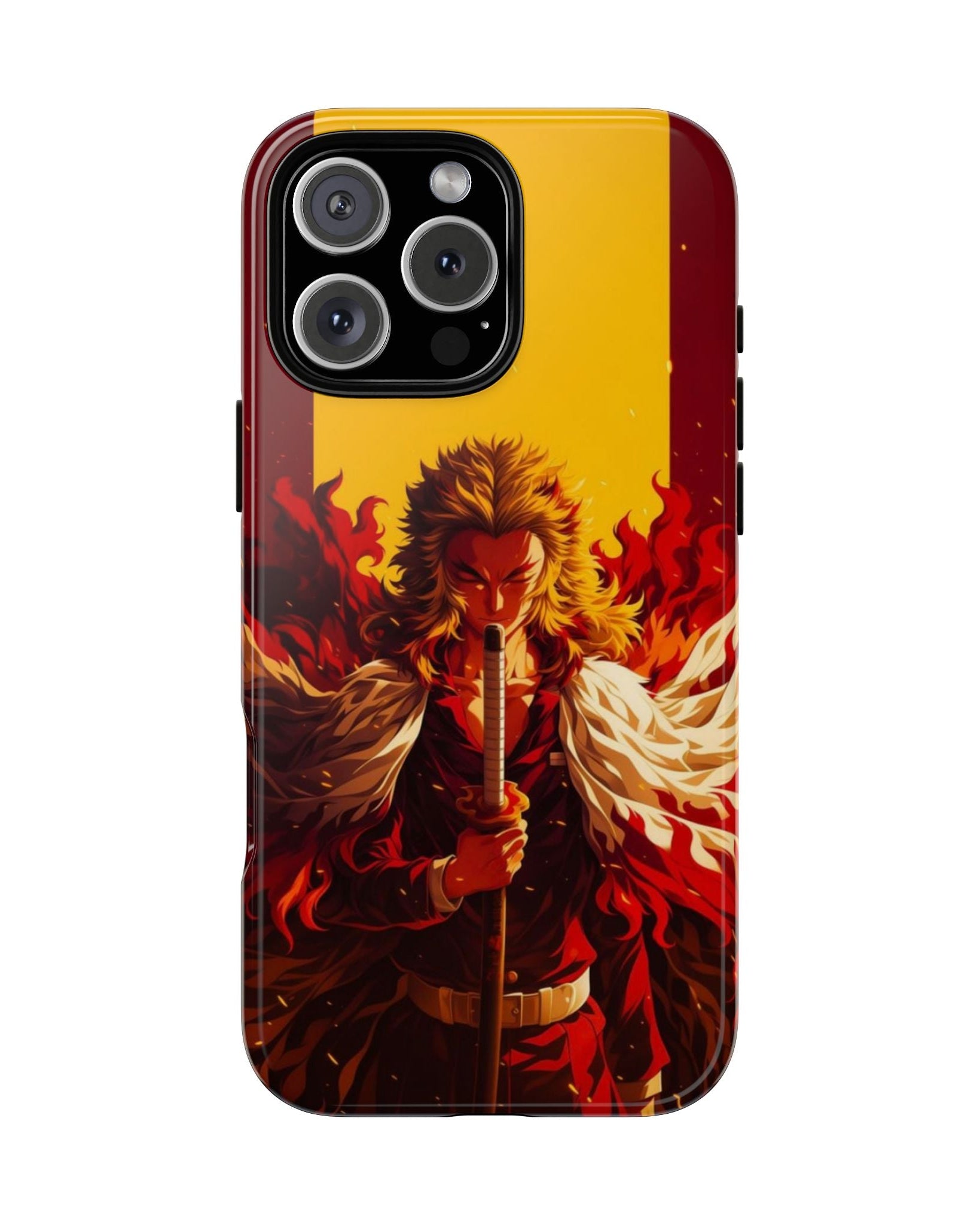 Printed Soul - Set Your Heart Ablaze Rengoku Edition Double Layer Mobile Cover