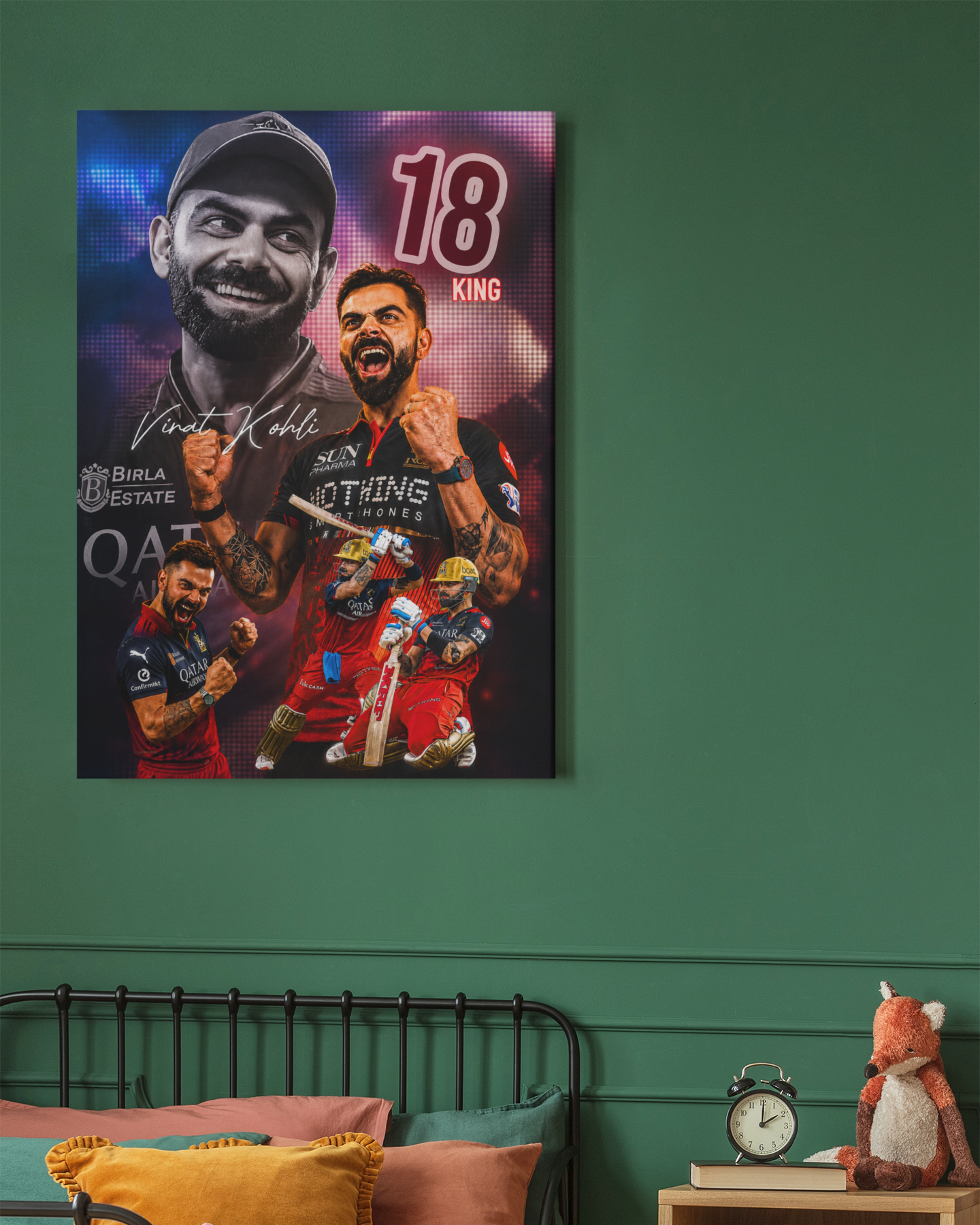 PrintedSoul Virat Kohli Legacy Edition Metal Artwork (A3 Size)