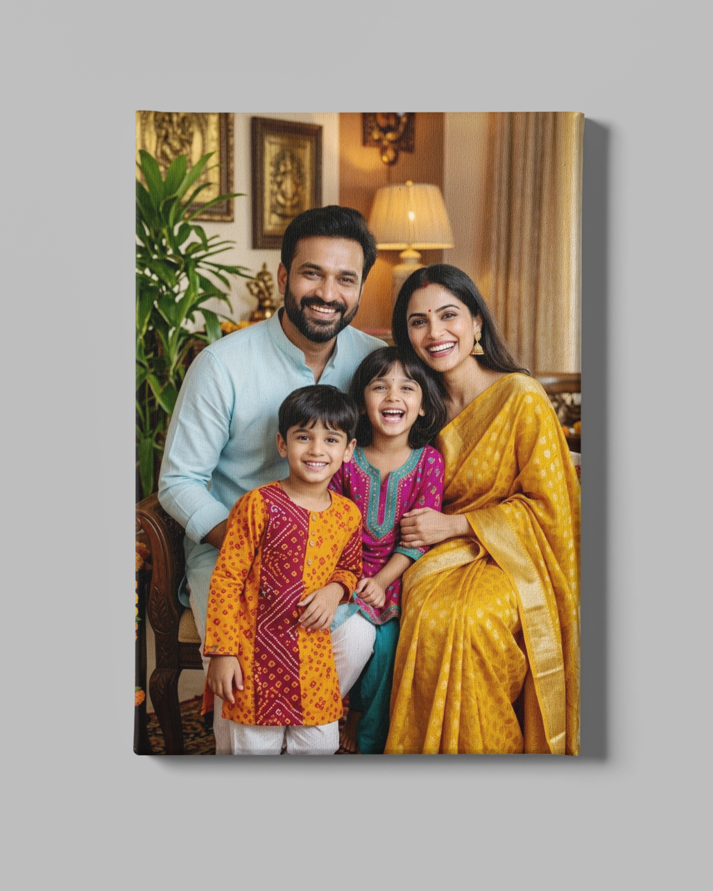 PrintedSoul Custom portrait Photo Acrylic Frame – Personalized Glossy Wall Art